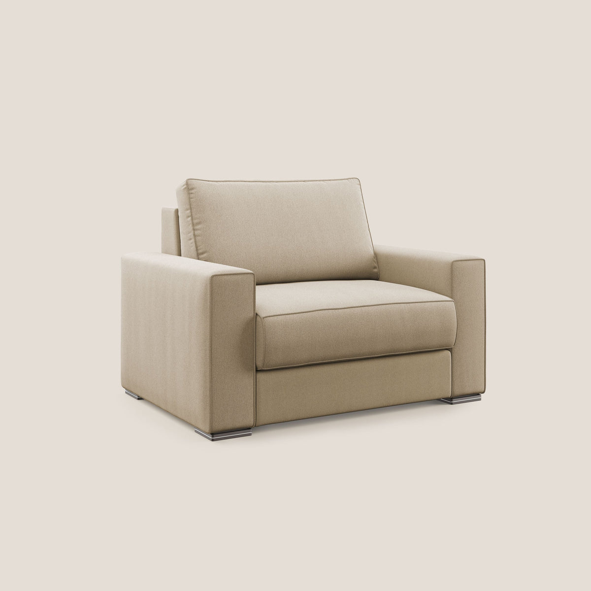 Dream poltrona letto in tessuto smacchiabile T05 beige - divitt.sbs