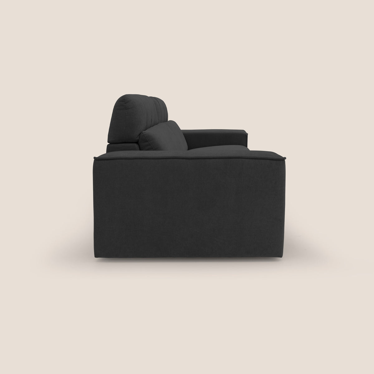 Clark Divano modulare con opzione relax elettrico in tessuto smacchiabile impermeabile T17 nero - divitt.sbs