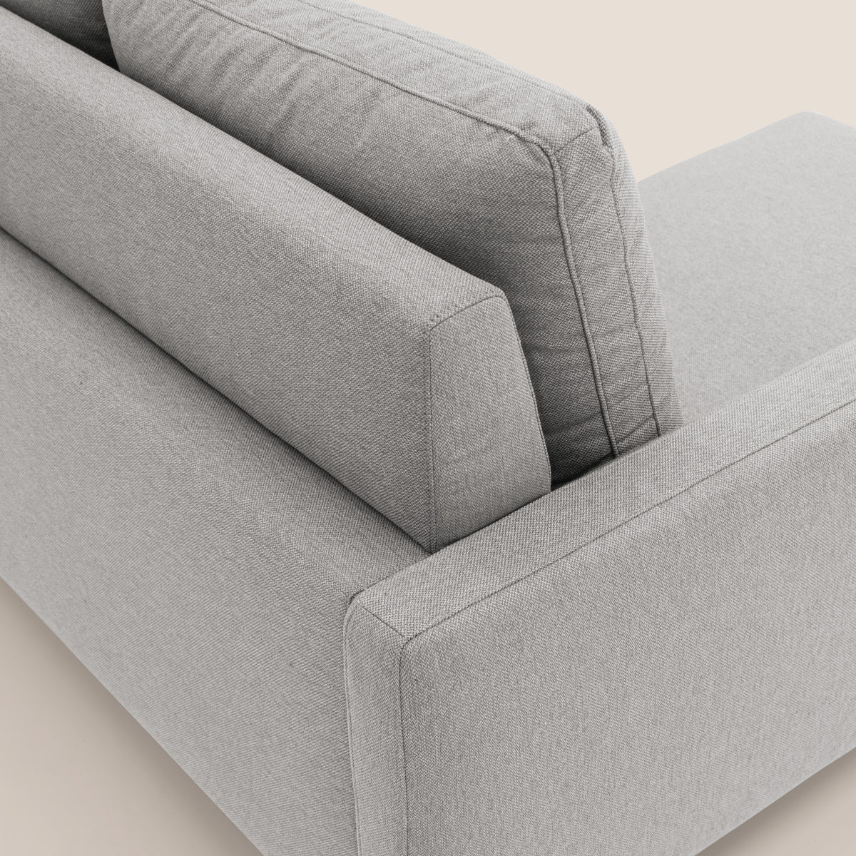 Klimt Divano angolare con sedute scorrevoli in tessuto morbido smacchiabile T05 grigio - divitt.sbs