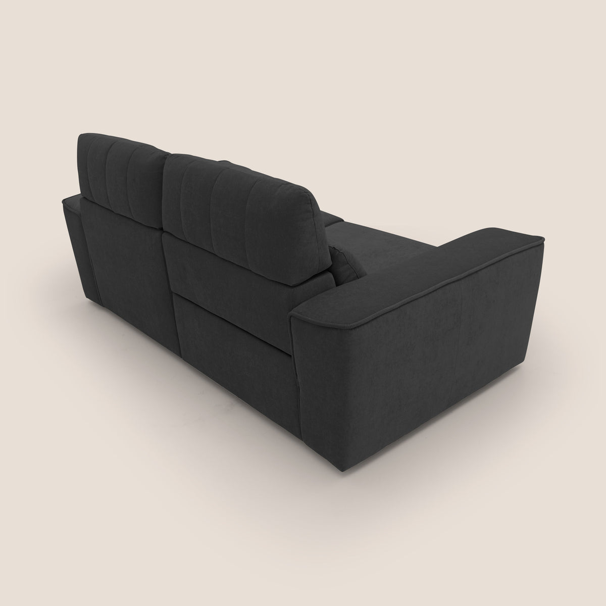 Clark Divano modulare con opzione relax elettrico in tessuto smacchiabile impermeabile T17 nero - divitt.sbs