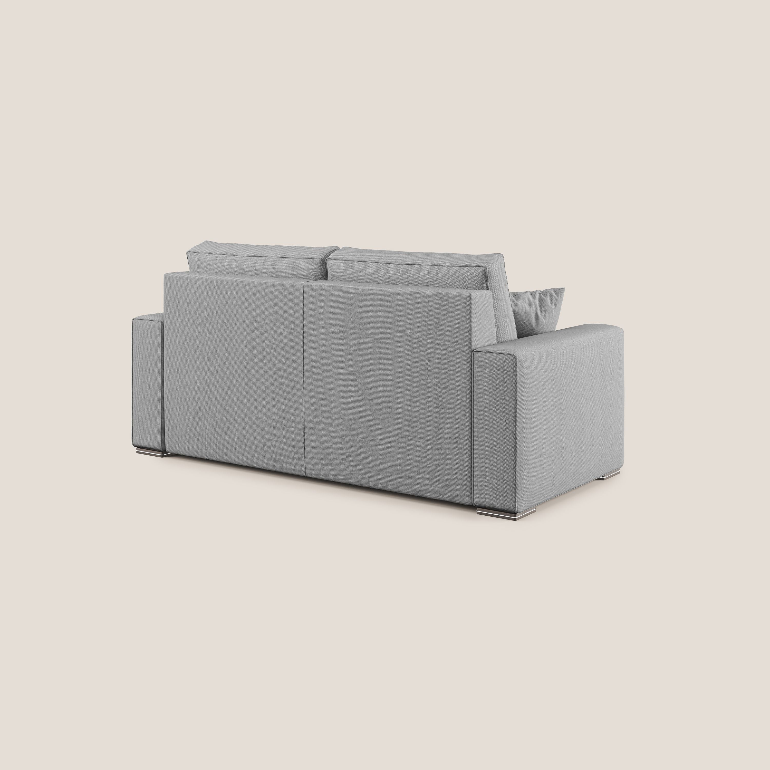 Dream Divano letto moderno dai morbidi cuscini in tessuto smacchiabile T05 grigio - divitt.sbs
