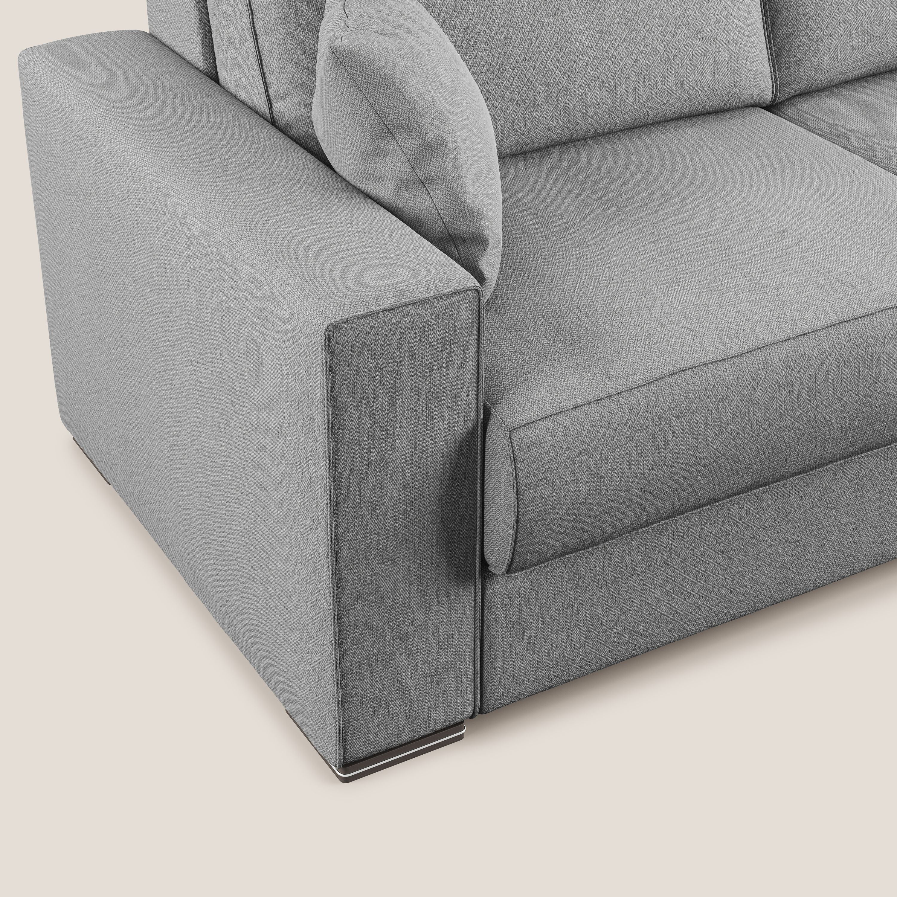 Dream Divano letto moderno dai morbidi cuscini in tessuto smacchiabile T05 grigio - divitt.sbs