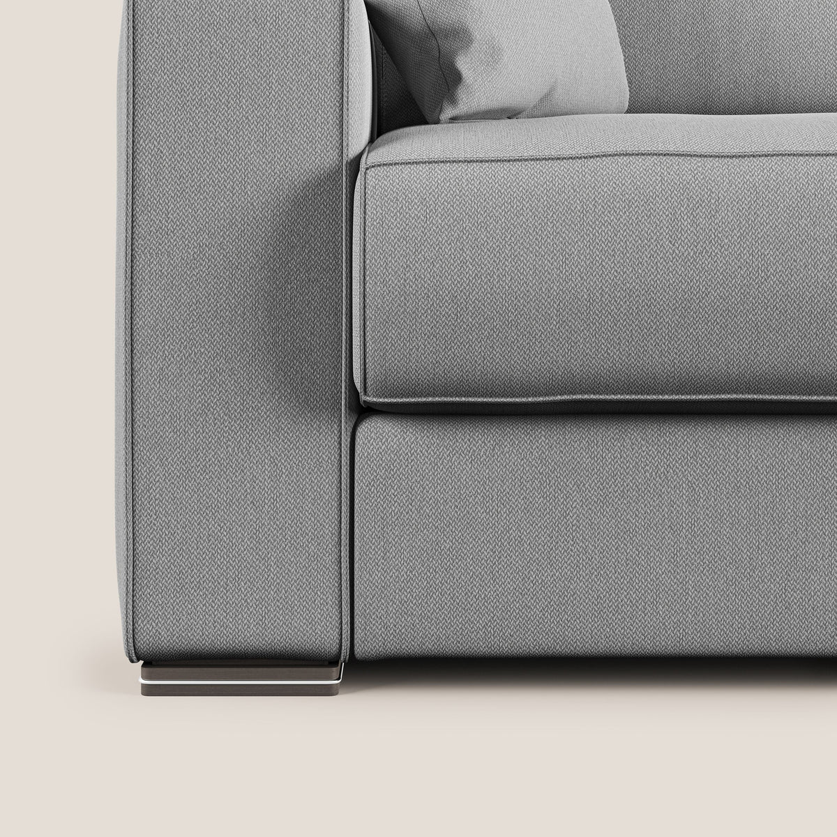 Dream Divano letto angolare in tessuto smacchiabile T05 grigio - divitt.sbs