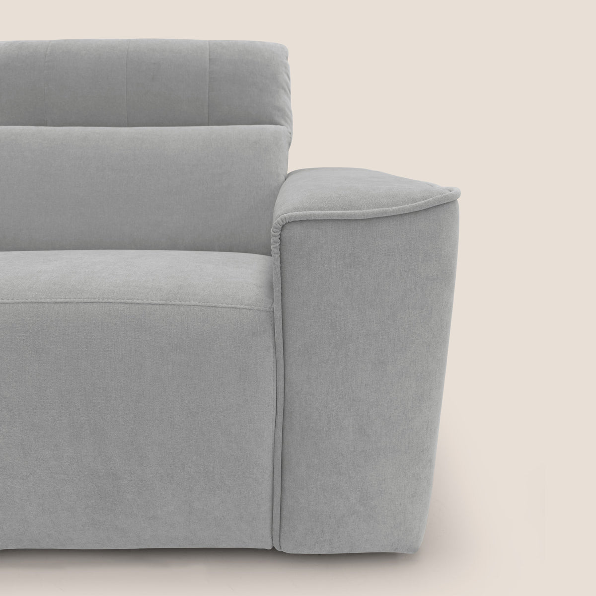 Clark Divano modulare con opzione relax elettrico in tessuto smacchiabile impermeabile T17 grigio - divitt.sbs