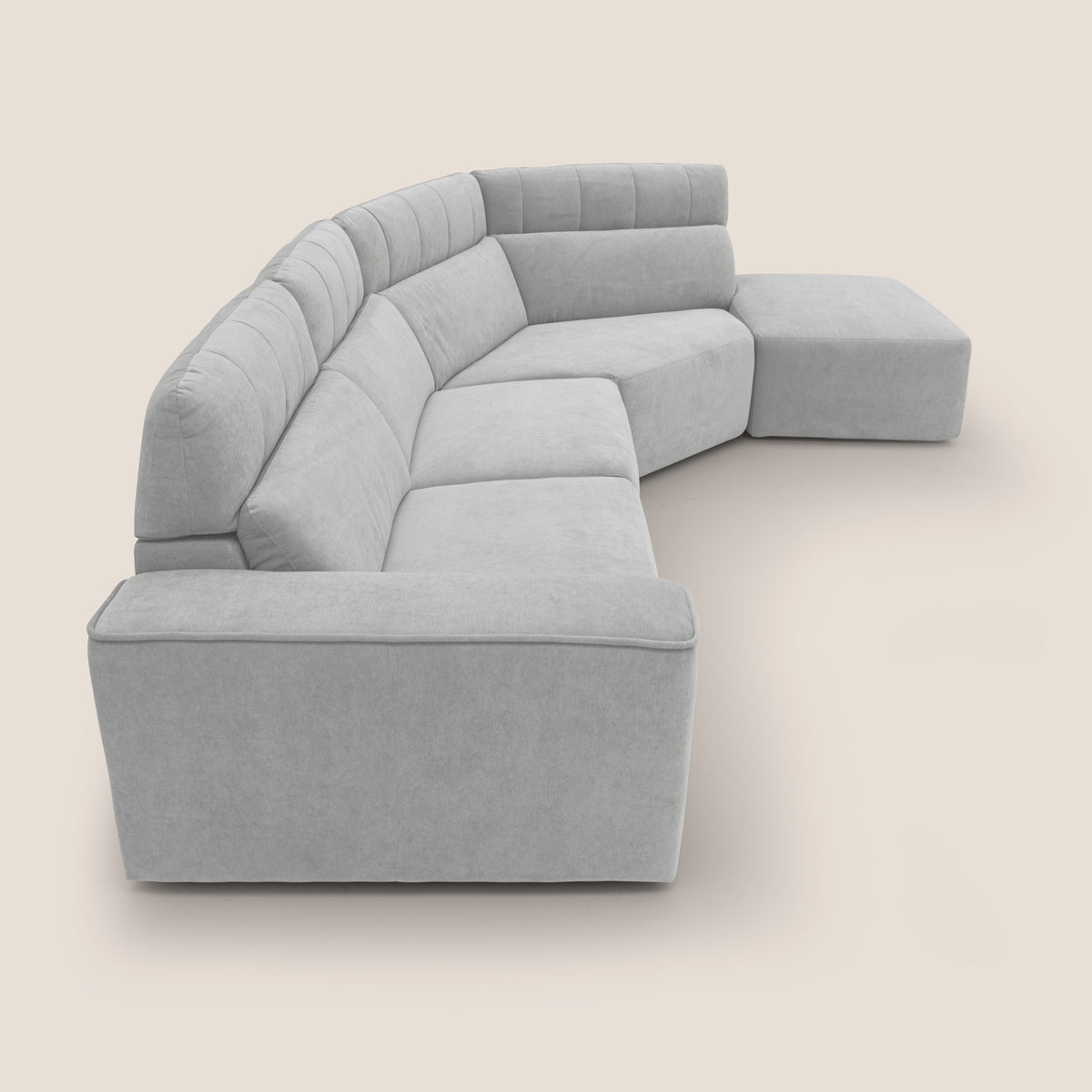 Clark Divano angolare con opzione relax elettrico in tessuto smacchiabile impermeabile T17 grigio - divitt.sbs