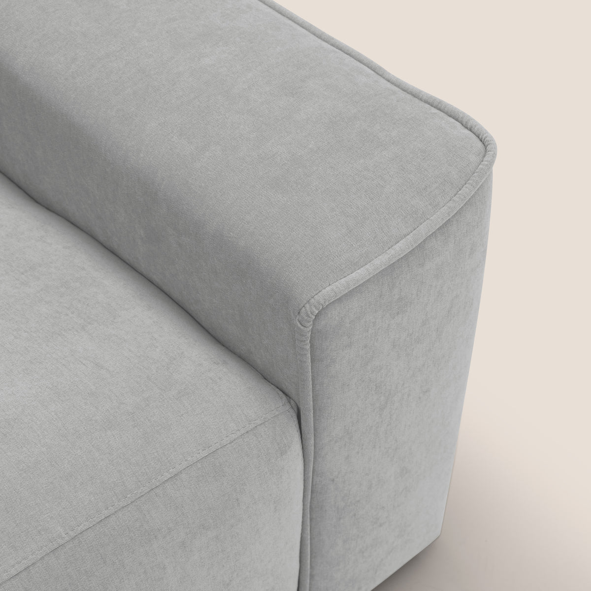 Clark Divano angolare con opzione relax elettrico in tessuto smacchiabile impermeabile T17 grigio - divitt.sbs