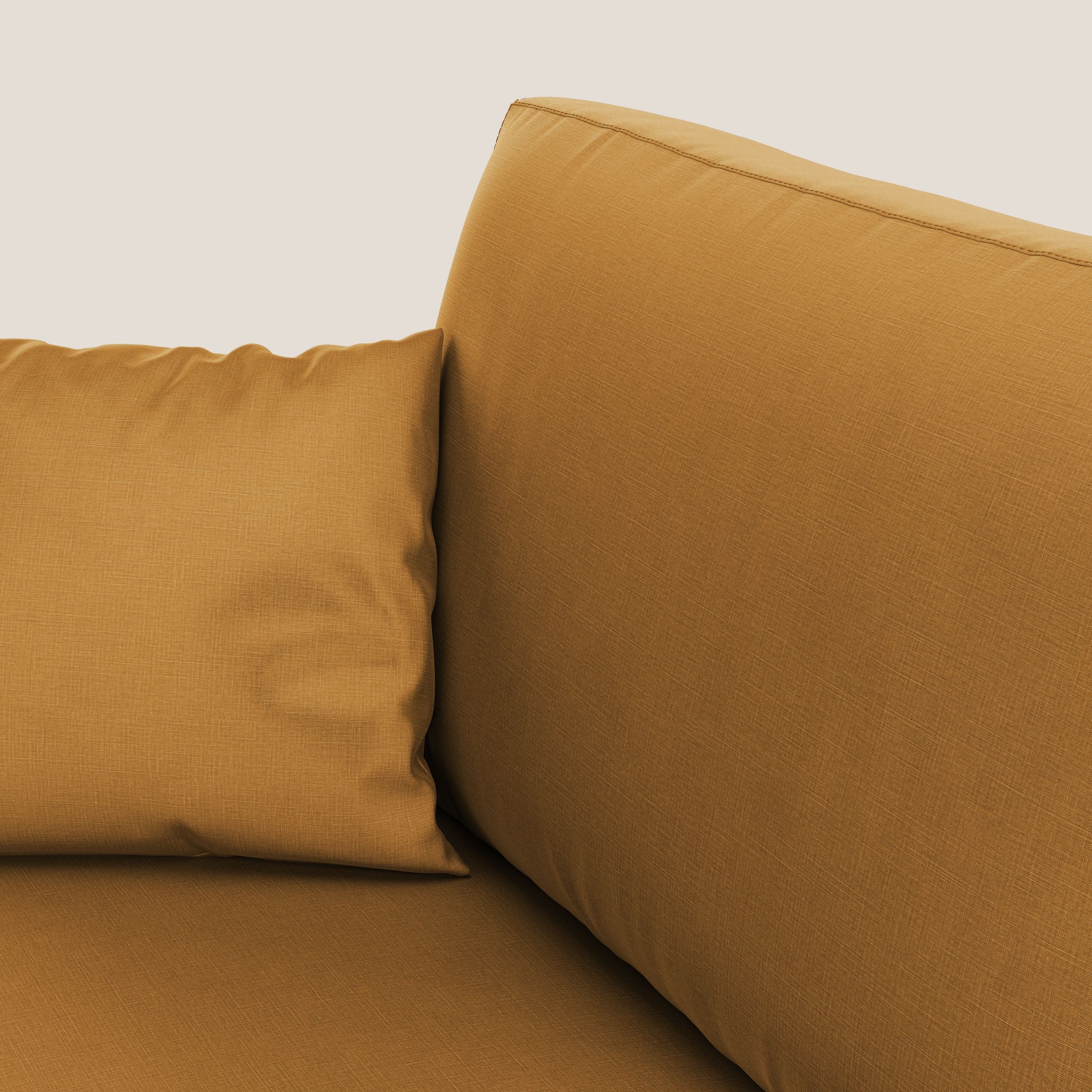 Andromeda divano letto matrimoniale in velluto morbido impermeabile T01 oro - divitt.sbs