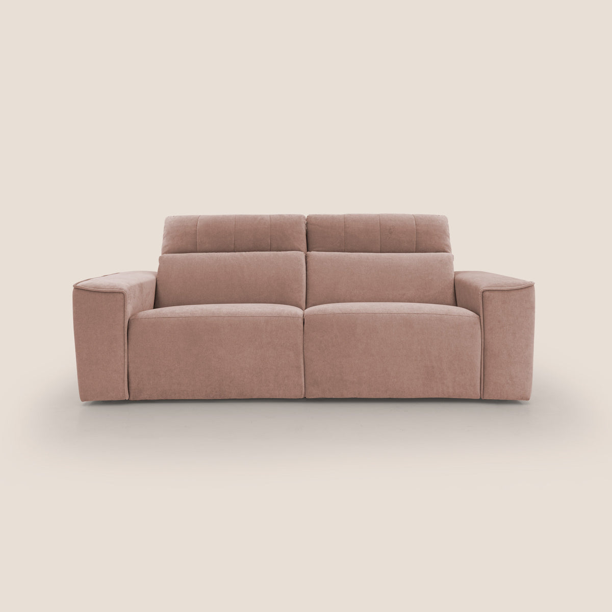Clark Divano modulare con opzione relax elettrico in tessuto smacchiabile impermeabile T17 rosa - divitt.sbs