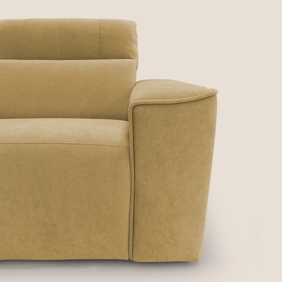 Clark Divano modulare 3 sedute con opzione relax elettrico in tessuto smacchiabile impermeabile T17 giallo - divitt.sbs