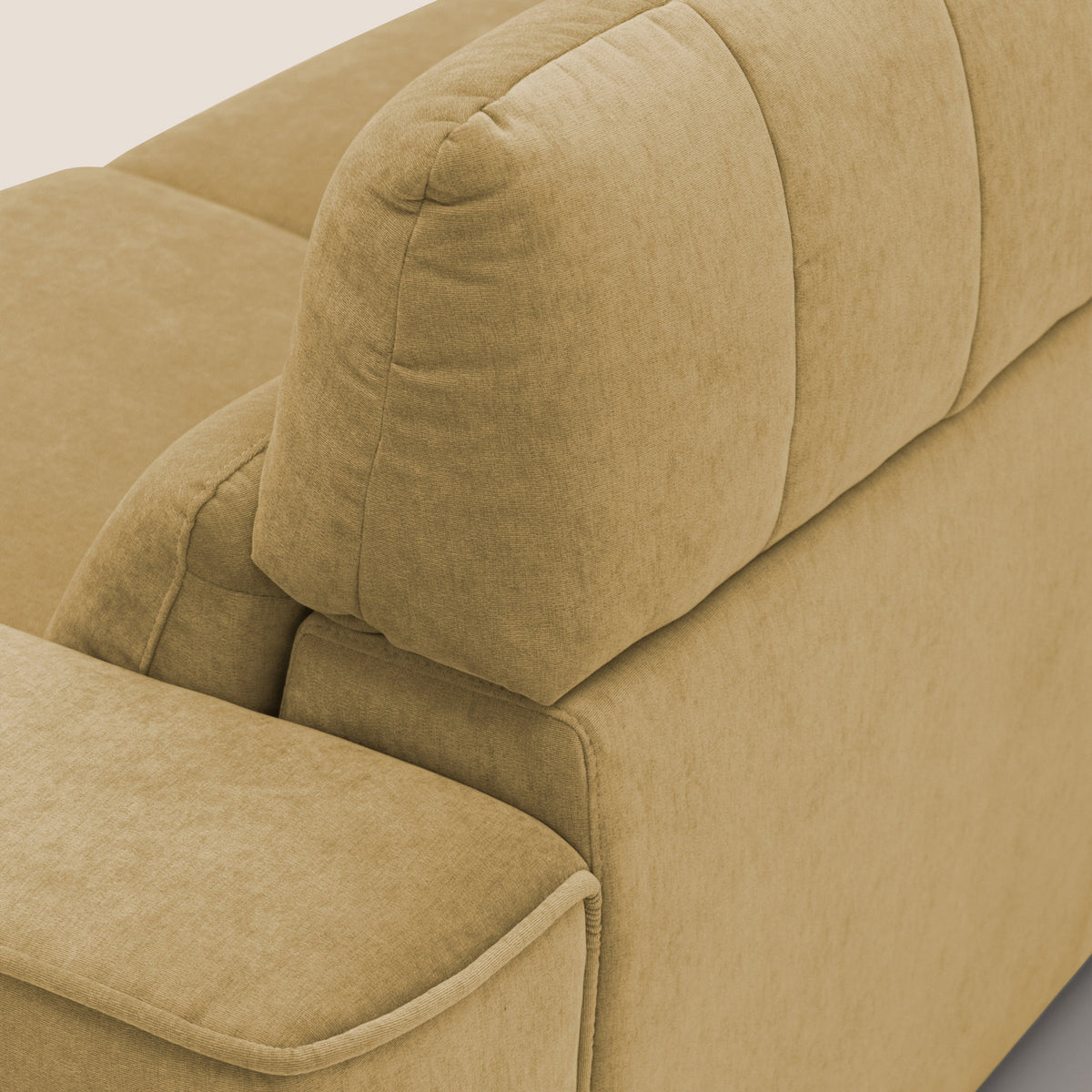 Clark Divano modulare 3 sedute con opzione relax elettrico in tessuto smacchiabile impermeabile T17 giallo - divitt.sbs