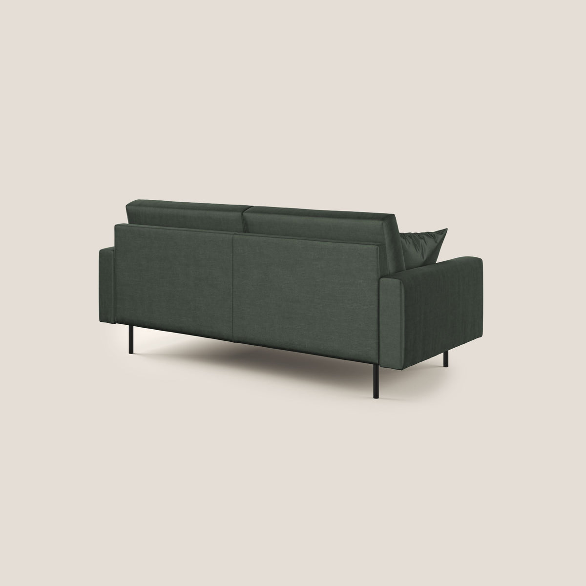 Arthur divano moderno in velluto morbido impermeabile T01 verde - divitt.sbs