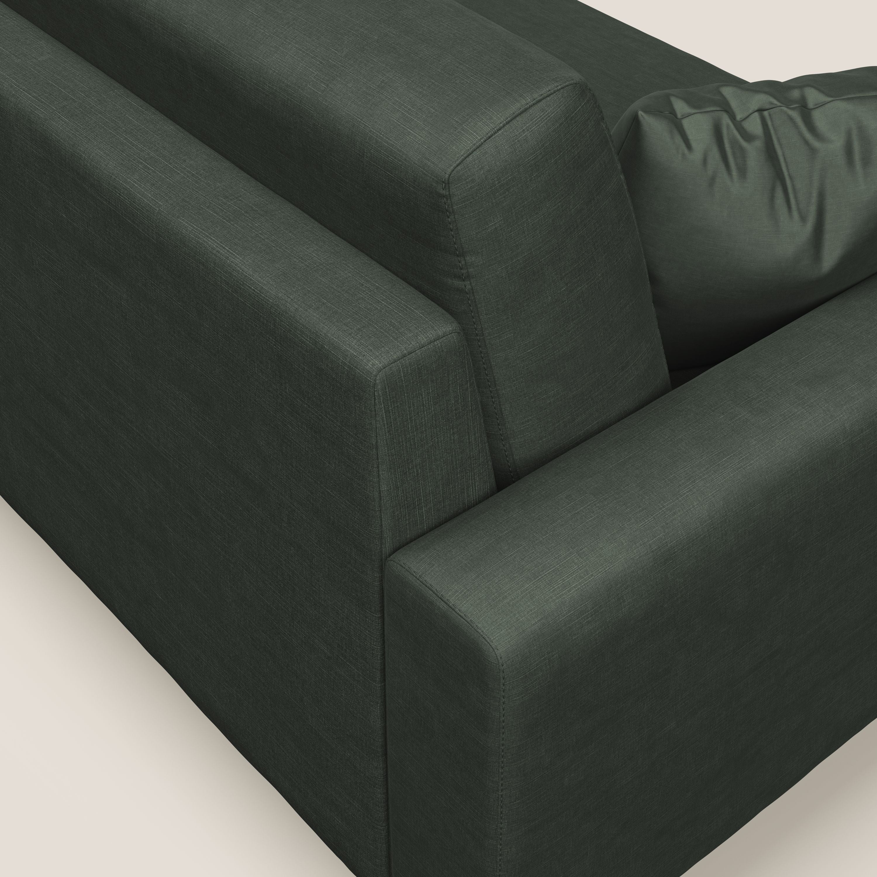 Arthur divano moderno in velluto morbido impermeabile T01 verde - divitt.sbs