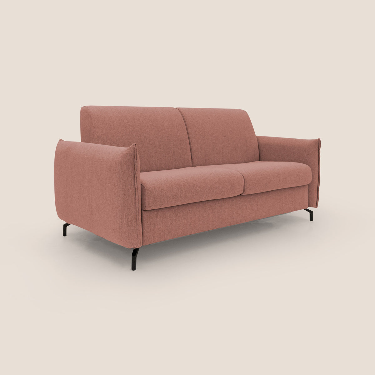 Scarlet divano letto in tessuto misto cotone impermeabile T19 salmone - divitt.sbs
