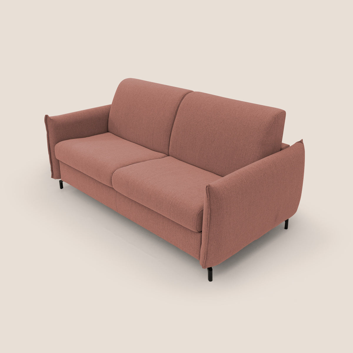 Scarlet divano letto in tessuto misto cotone impermeabile T19 salmone - divitt.sbs
