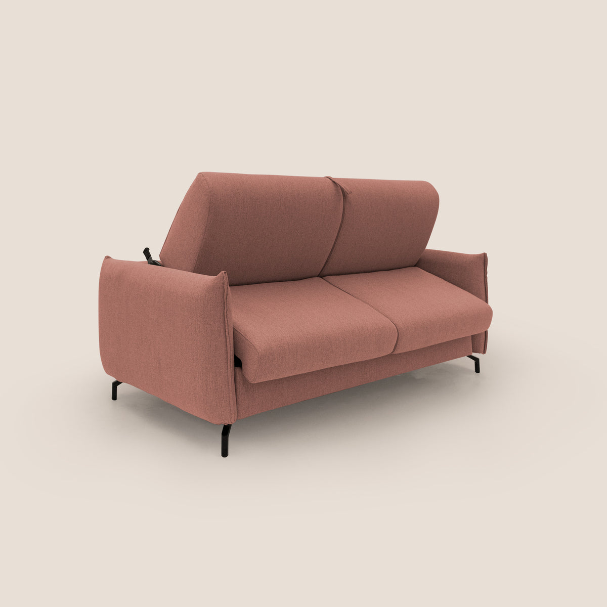 Scarlet divano letto in tessuto misto cotone impermeabile T19 salmone - divitt.sbs