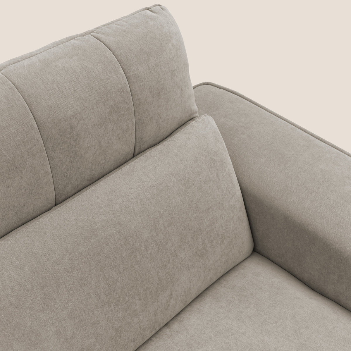 Clark Divano angolare con opzione relax elettrico in tessuto smacchiabile impermeabile T17 beige - divitt.sbs