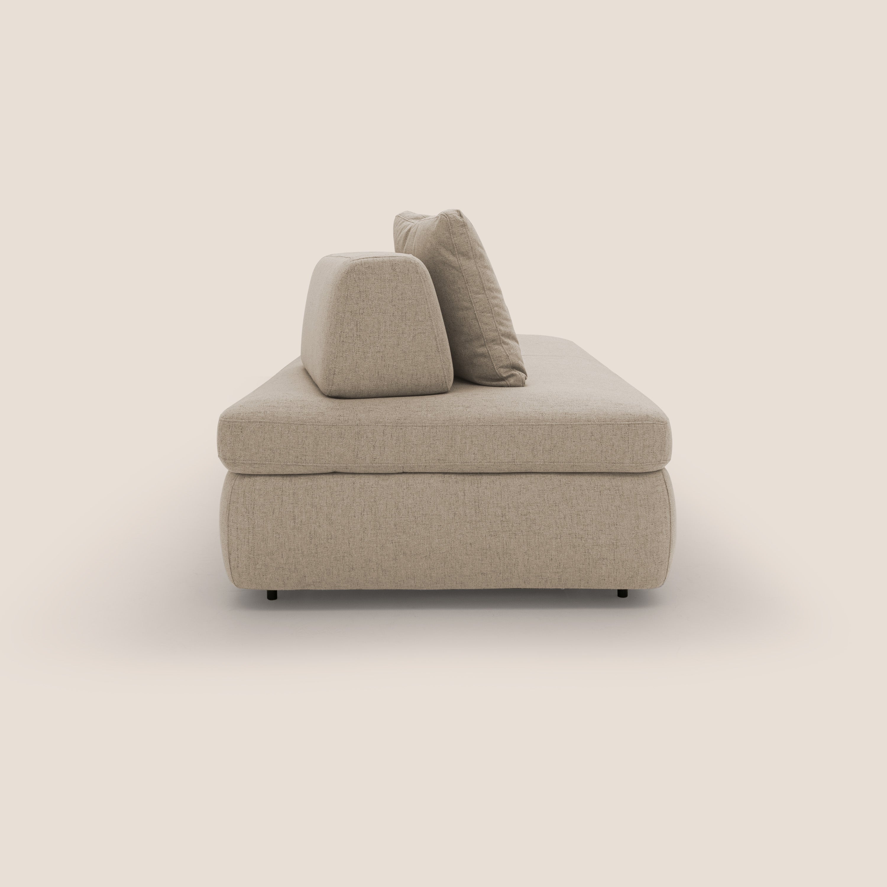 Gransasso Divano letto matrimoniale dal DESIGN innovativo in tessuto impermeabile T03 beige - divitt.sbs