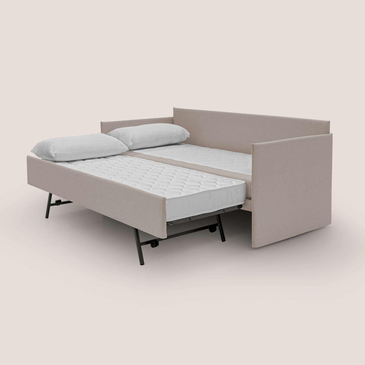Brera Divano duplex con doppio letto in tessuto simil cotone impermeabile T13 panna - divitt.sbs