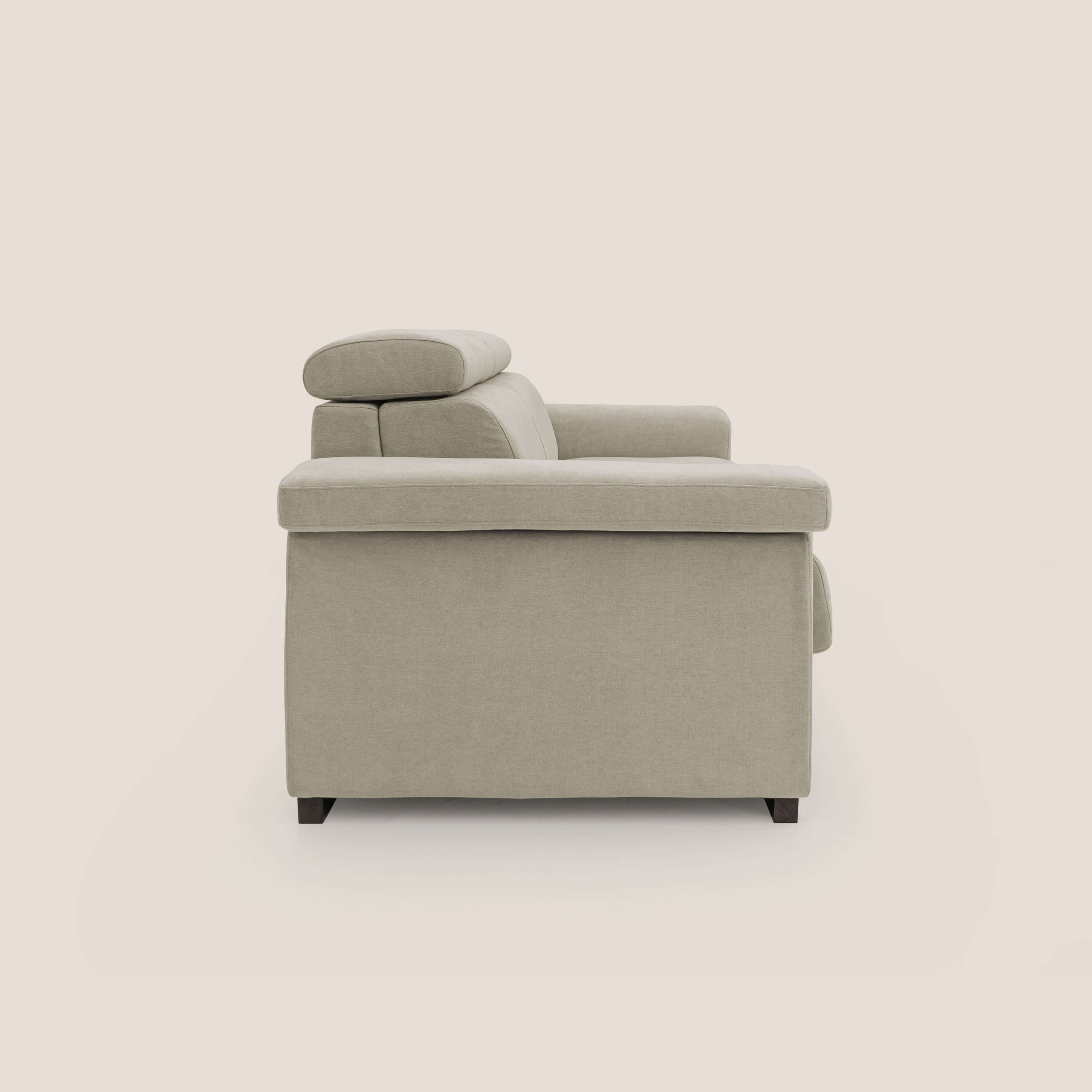 Bjorn divano letto sfoderabile con materasso H18 cm e poggiatesta reclinabili in tessuto impermeabile T02 panna - divitt.sbs