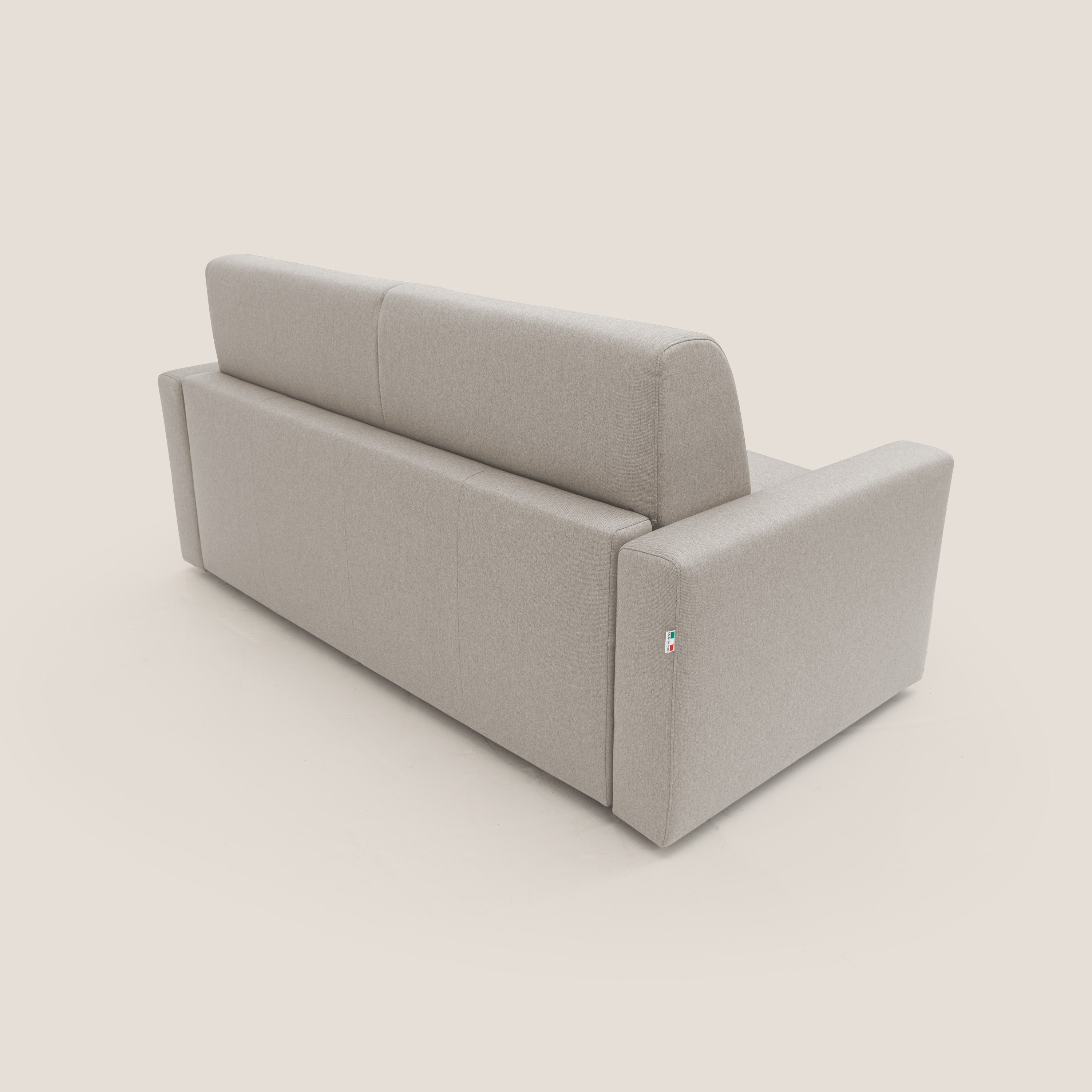 Kansas Divano letto matrimoniale alto 20 cm in tessuto impermeabile misto cotone T13 panna - divitt.sbs