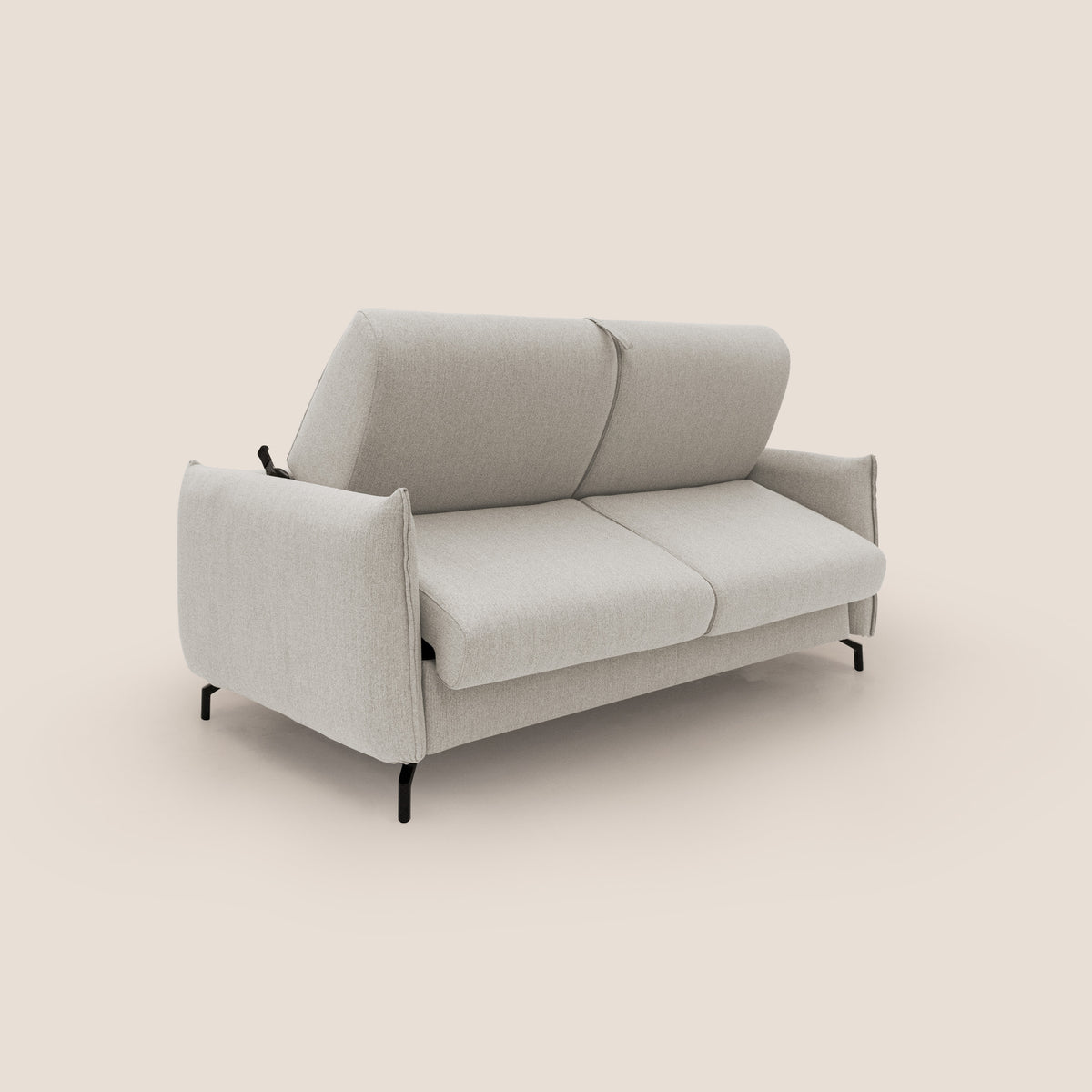 Scarlet divano letto in tessuto misto cotone impermeabile T19 panna - divitt.sbs