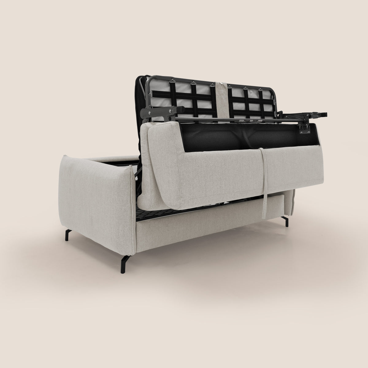 Scarlet divano letto in tessuto misto cotone impermeabile T19 panna - divitt.sbs