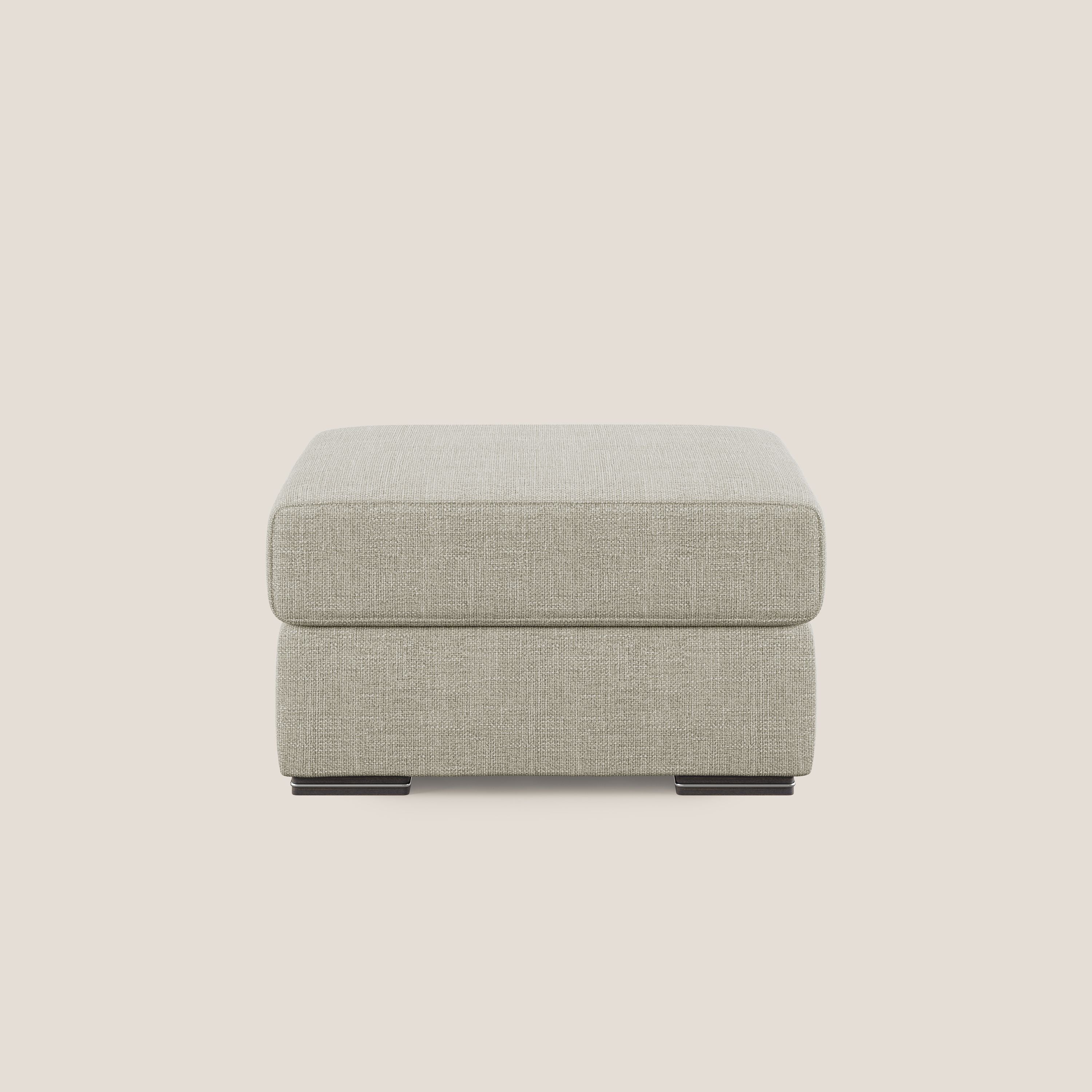 Sun pouf apribile contenitore in tessuto impermeabile morbido intreccio T06 panna - divitt.sbs