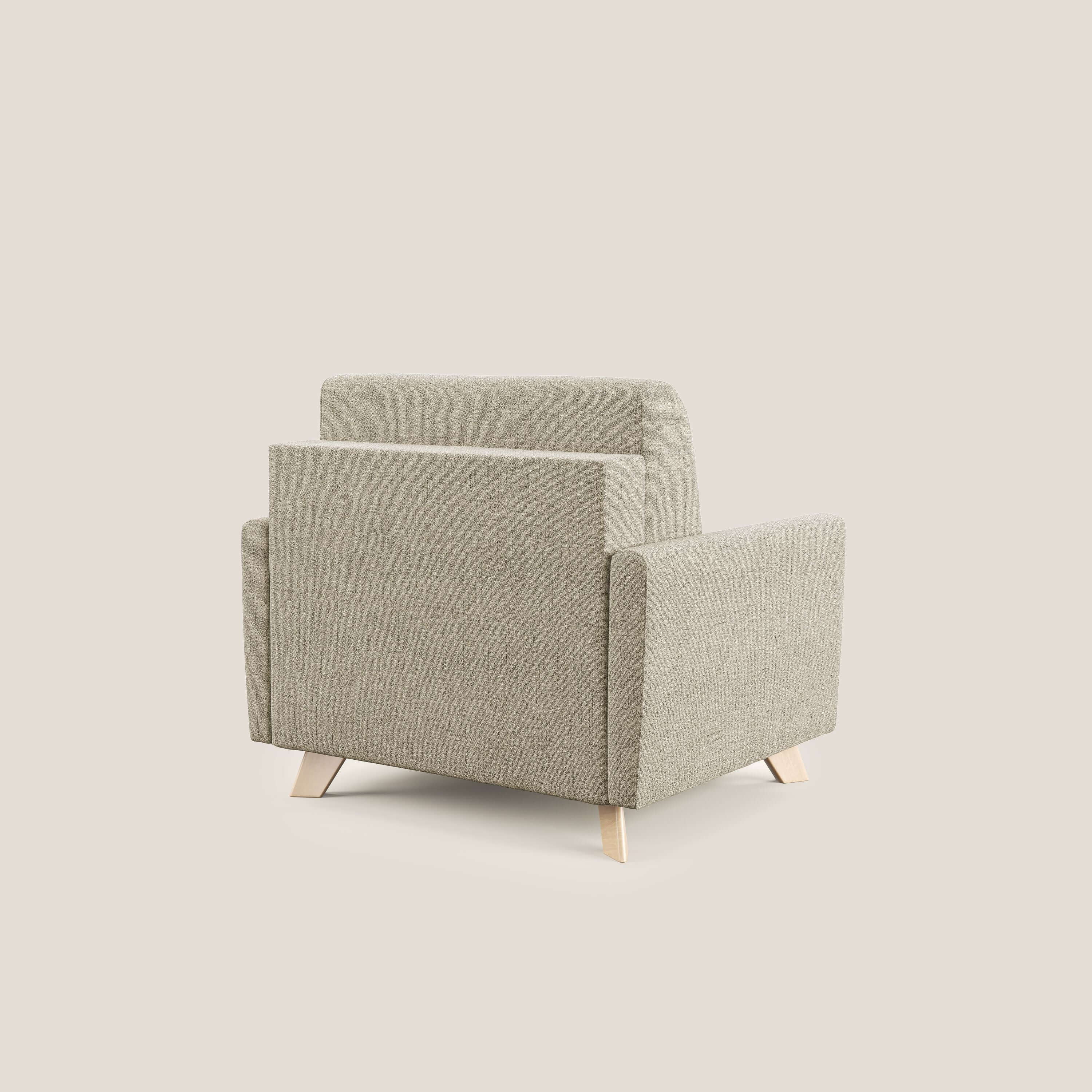 Edgar poltrona letto in tessuto felis impermeabile T03 beige - divitt.sbs
