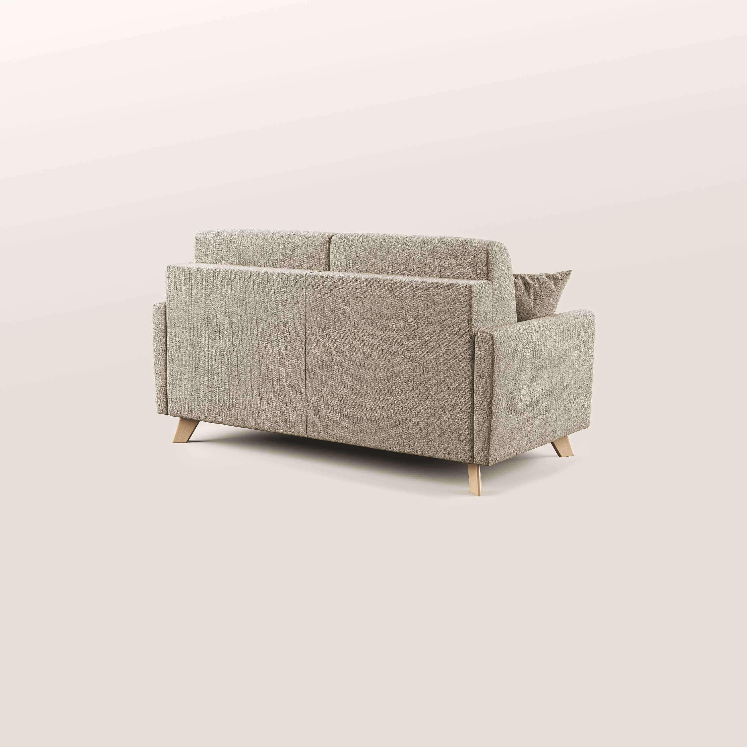 Edgar divano letto matrimoniale in tessuto felis impermeabile T03 beige - divitt.sbs