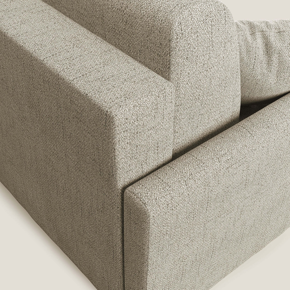 Edgar divano letto angolare in tessuto felis impermeabile T03 beige - divitt.sbs