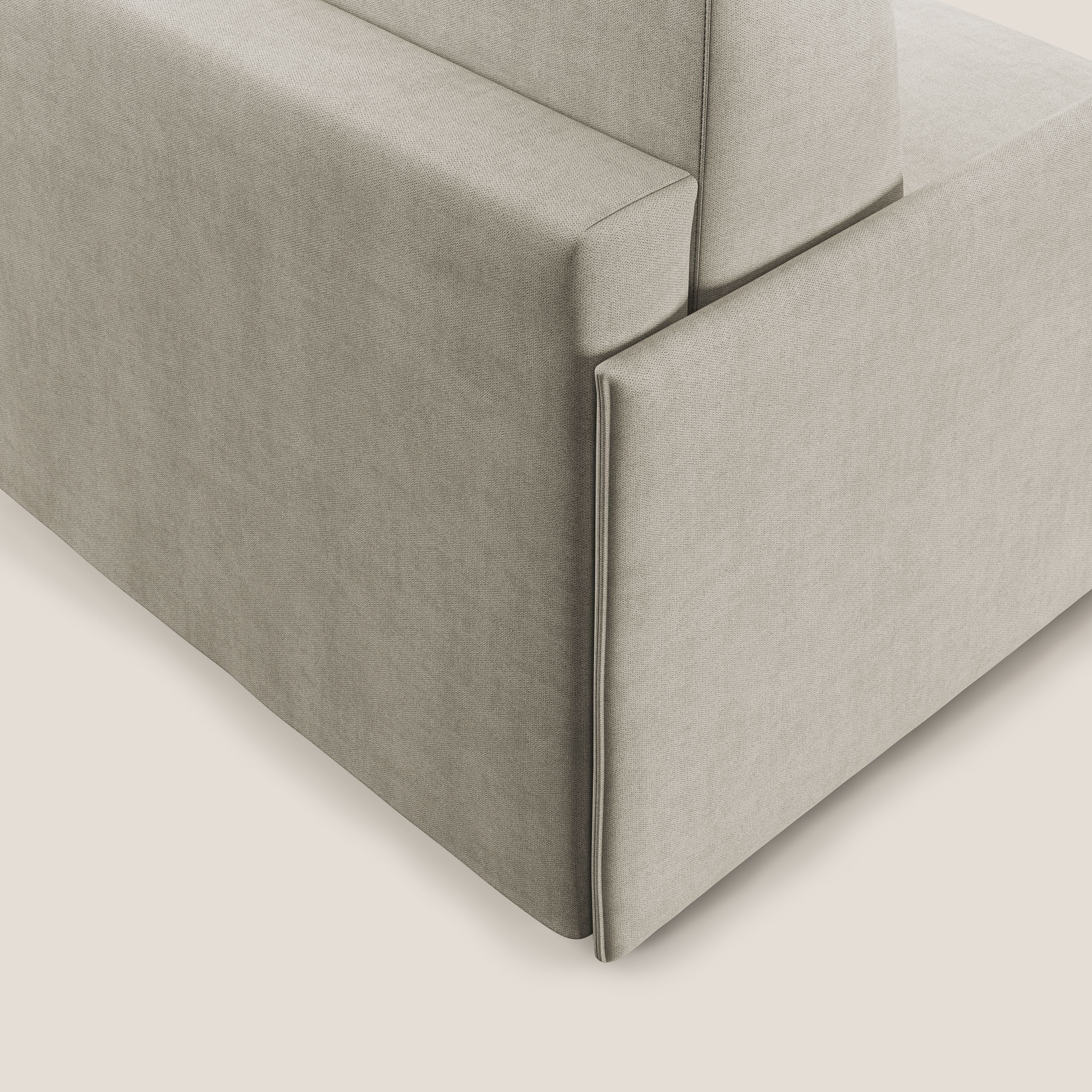 Evans poltrona letto in morbido tessuto impermeabile T02 panna - divitt.sbs