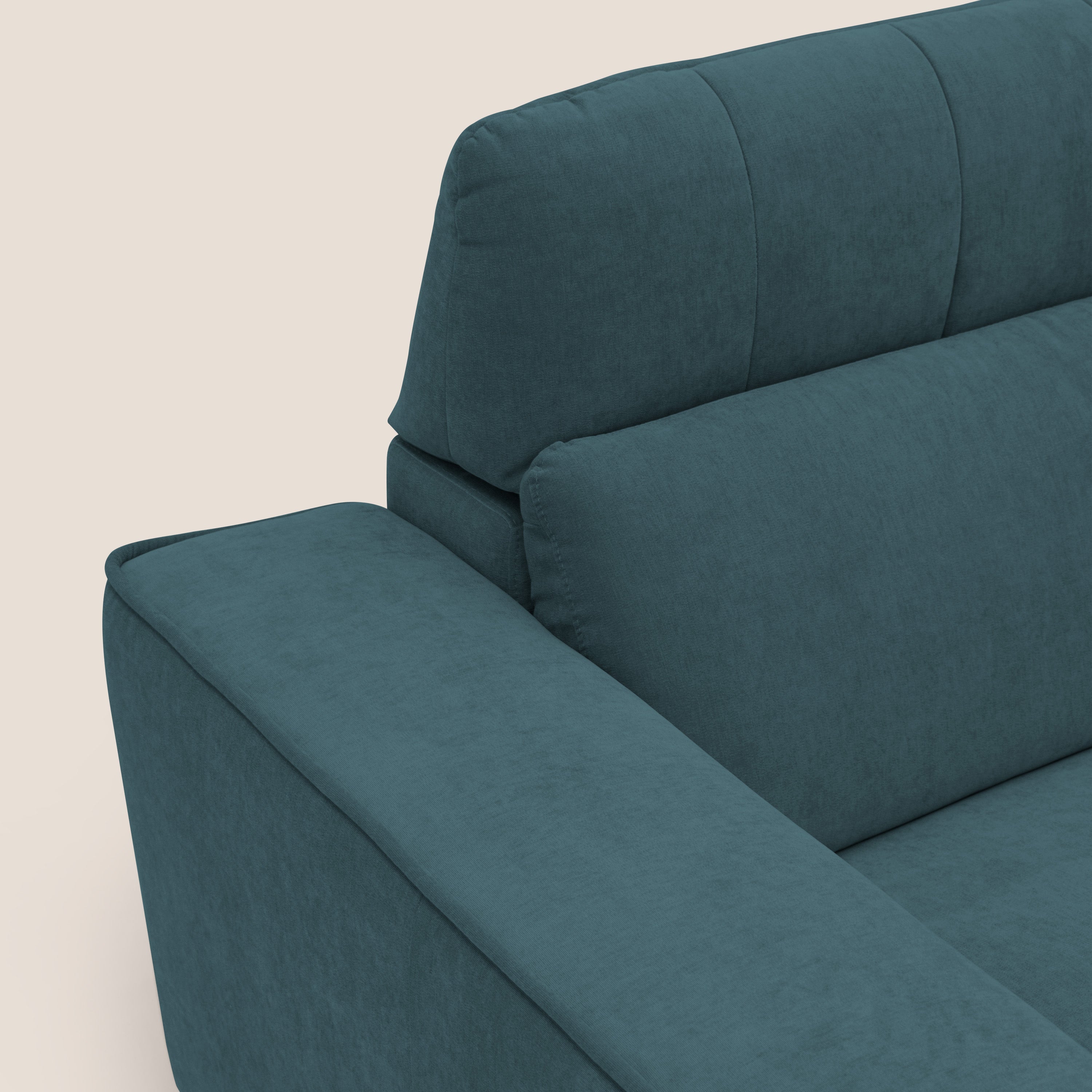 Clark Divano modulare 3 sedute con opzione relax elettrico in tessuto smacchiabile impermeabile T17 petrolio - divitt.sbs