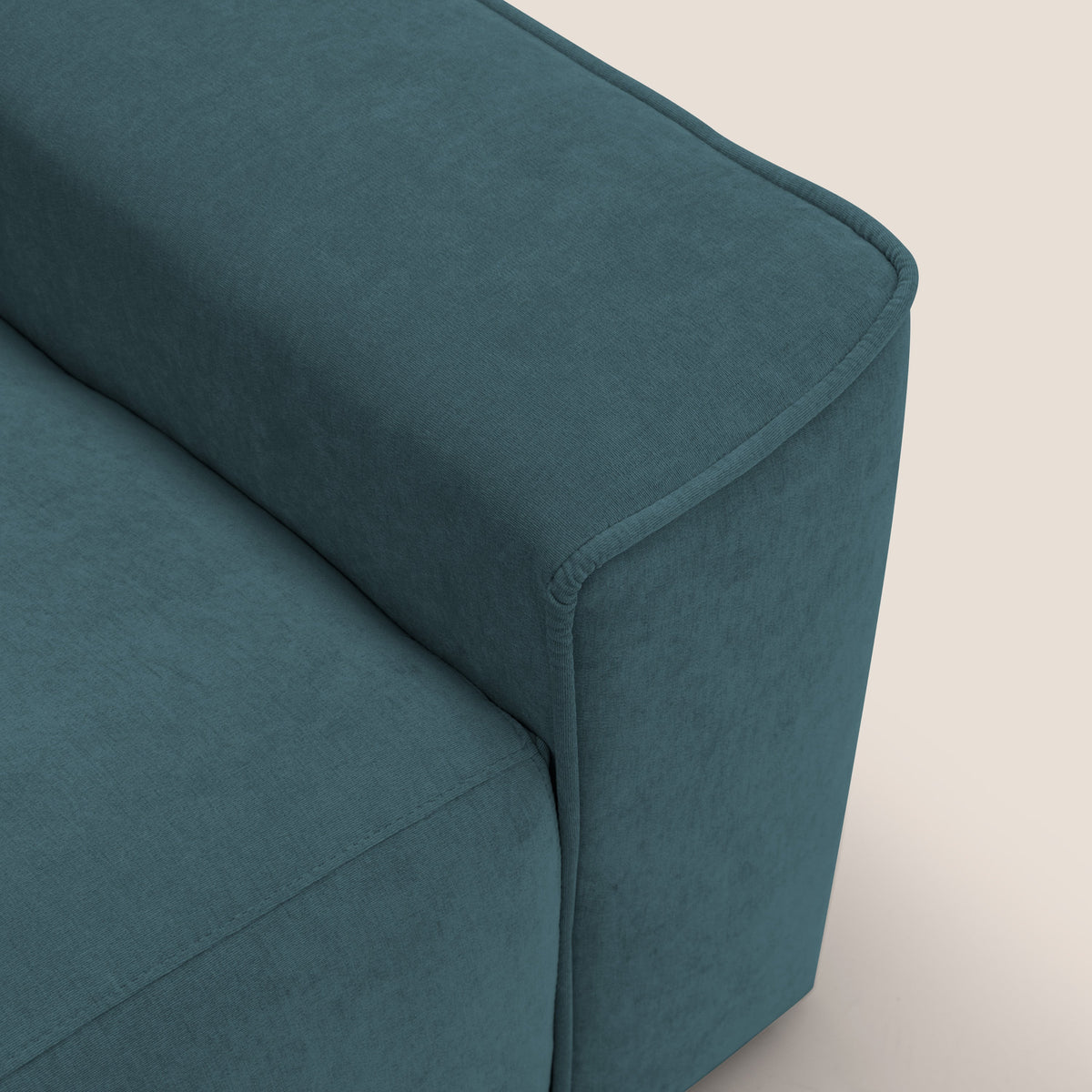 Clark Divano modulare con opzione relax elettrico in tessuto smacchiabile impermeabile T17 petrolio - divitt.sbs
