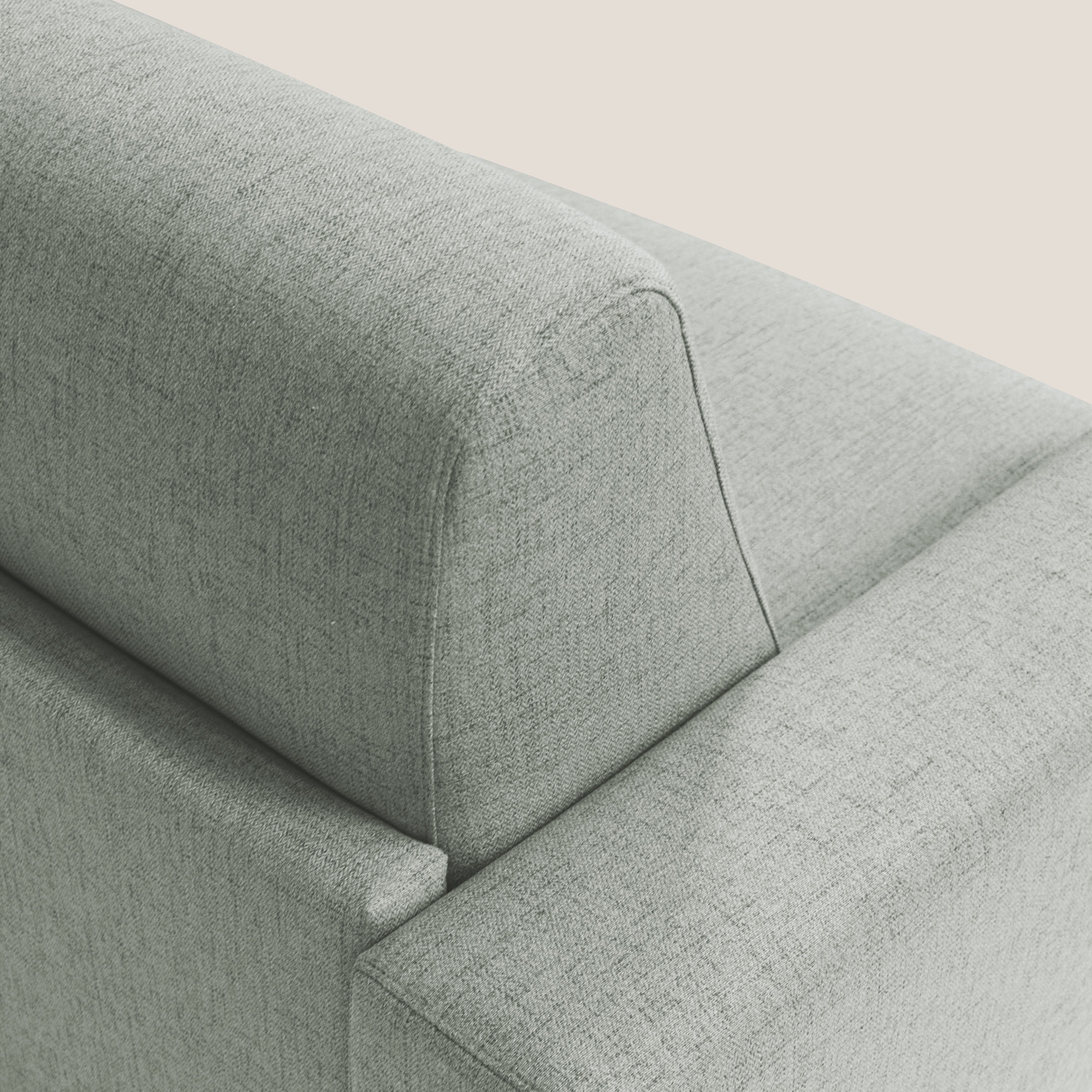 Nixon Divano letto matrimoniale con materasso 20 cm in tessuto impermeabile T03 grigio chiaro - divitt.sbs
