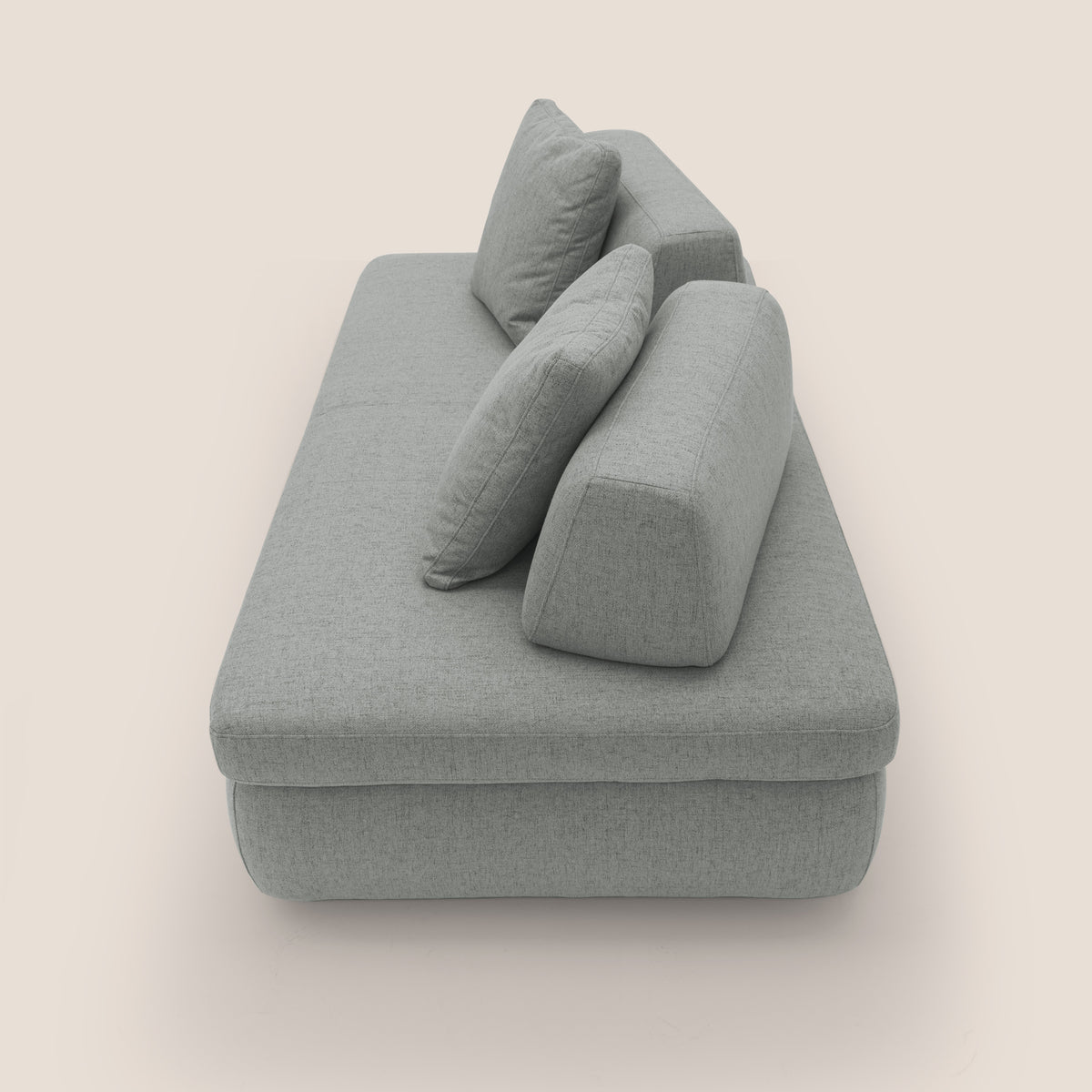 Gransasso Divano letto matrimoniale dal DESIGN innovativo in tessuto impermeabile T03 grigio chiaro - divitt.sbs