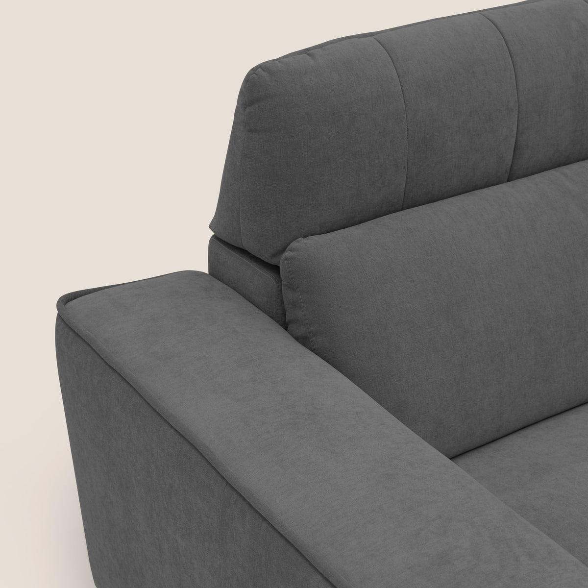 Clark Divano modulare 3 sedute con opzione relax elettrico in tessuto smacchiabile impermeabile T17 antracite - divitt.sbs