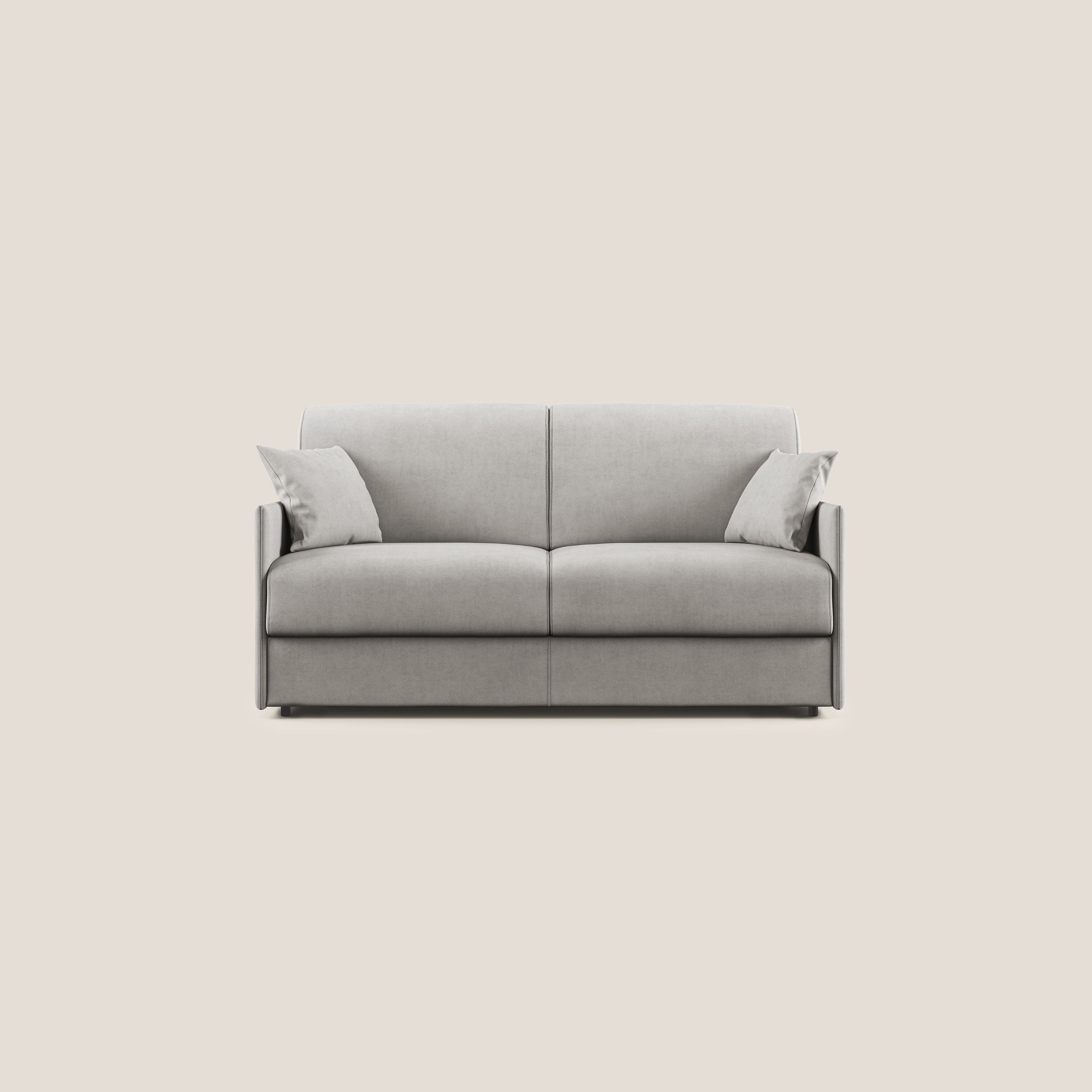 Evans Divano letto in morbido tessuto impermeabile T02 grigio chiaro - divitt.sbs