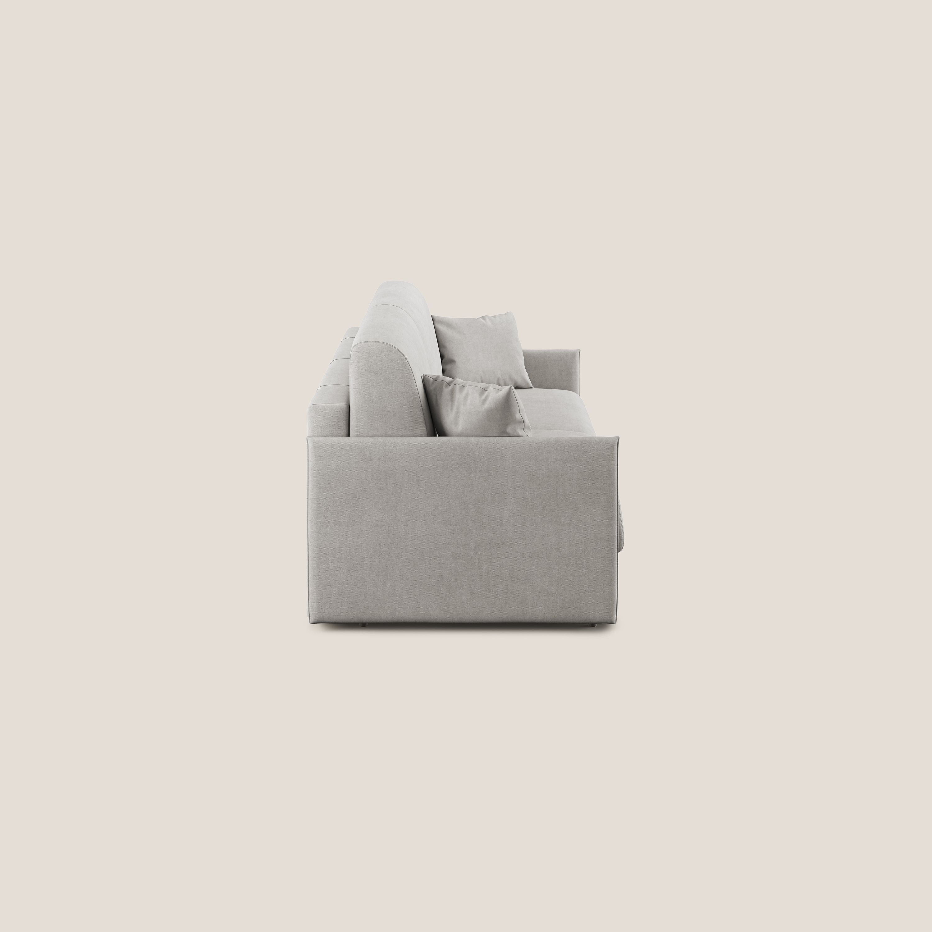 Evans Divano letto in morbido tessuto impermeabile T02 grigio chiaro - divitt.sbs