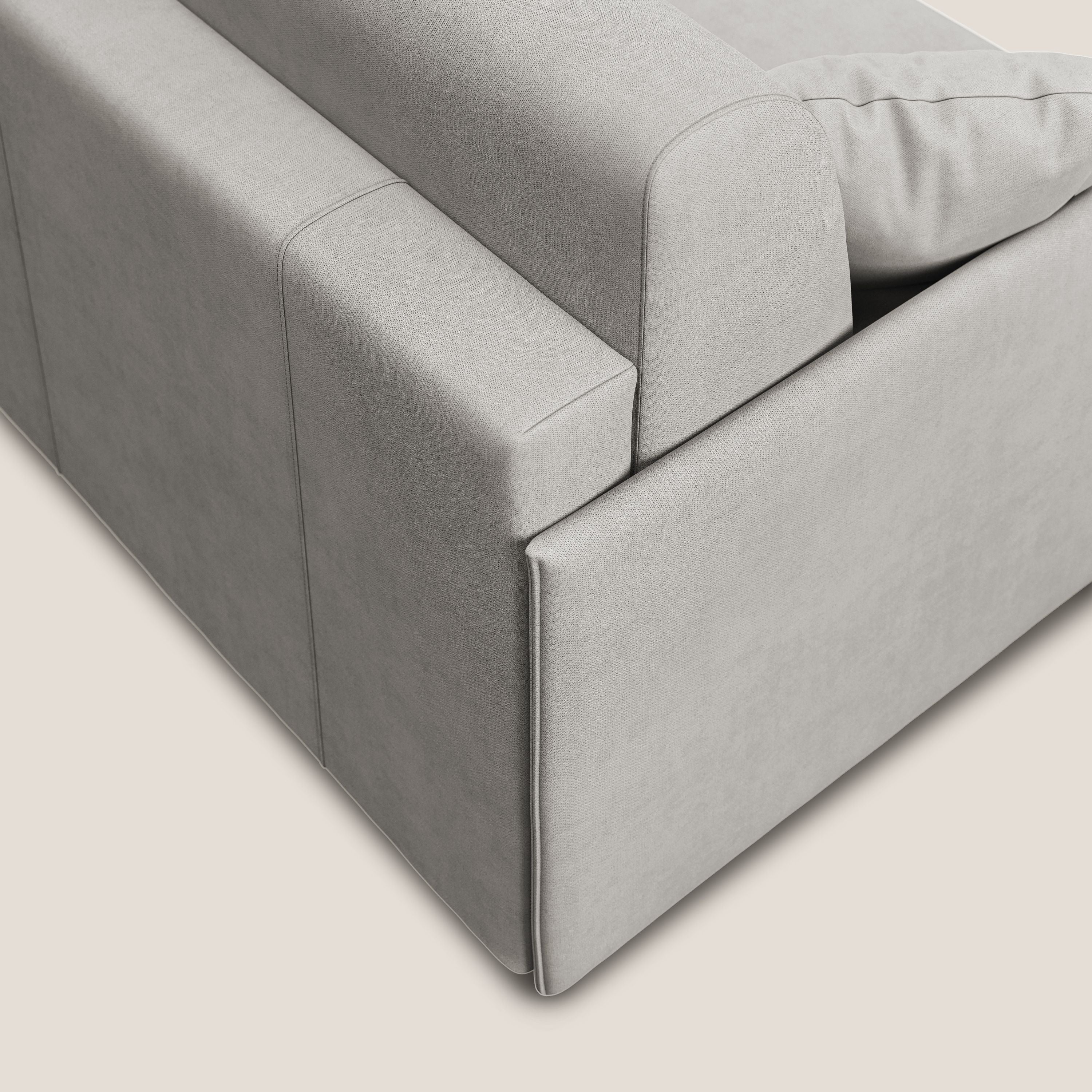 Evans Divano letto in morbido tessuto impermeabile T02 grigio chiaro - divitt.sbs