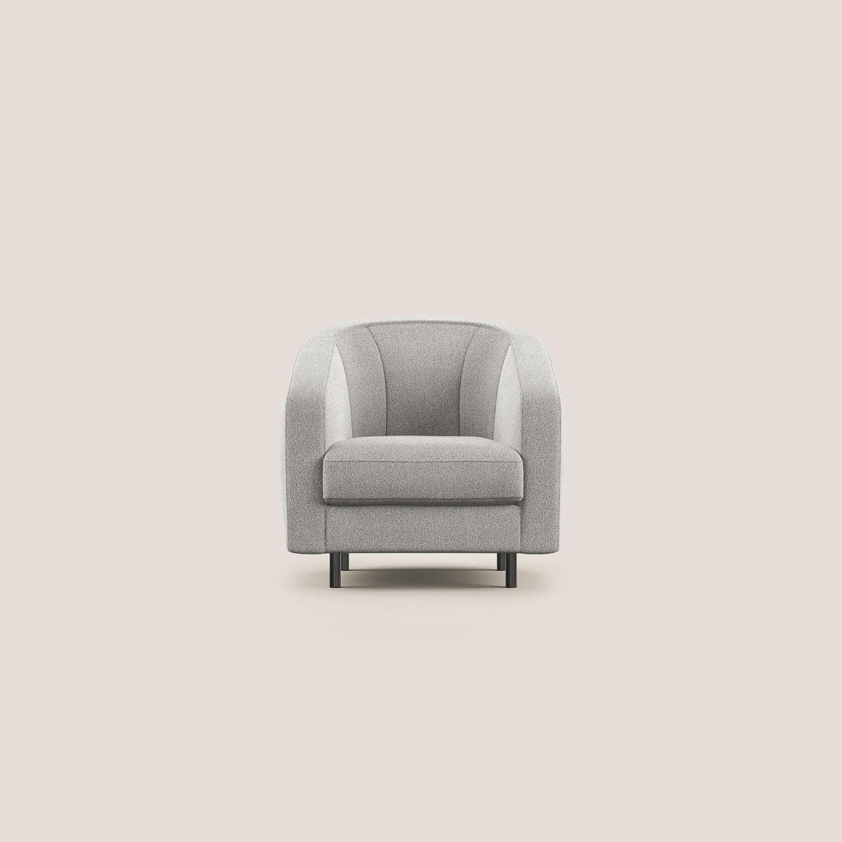 Pandora Poltroncina in morbido tessuto bouclé impermeabile T07 grigio - divitt.sbs
