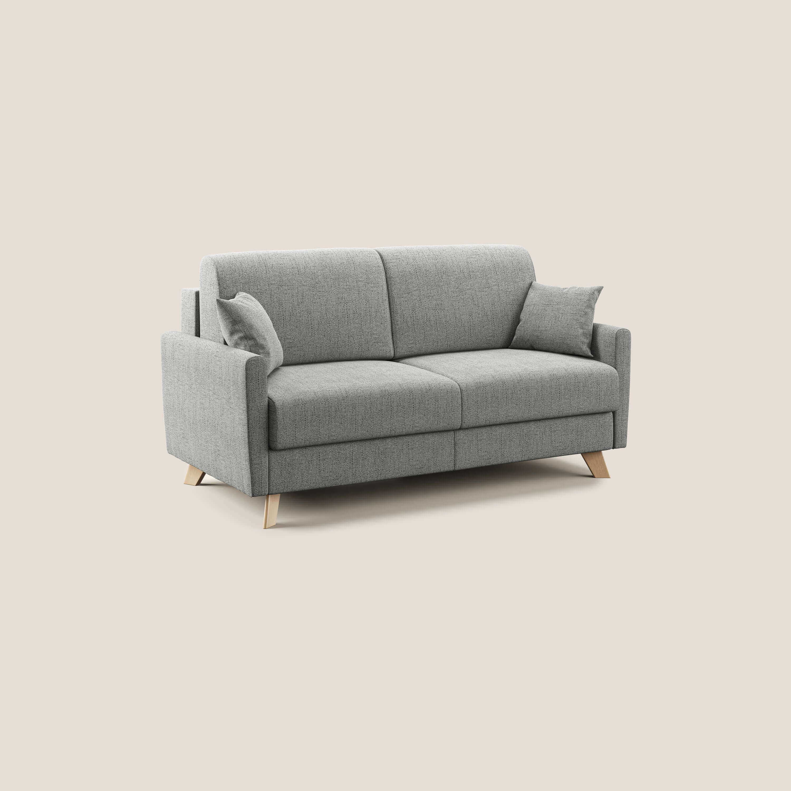 Edgar divano letto matrimoniale in tessuto felis impermeabile T03 grigio chiaro - divitt.sbs