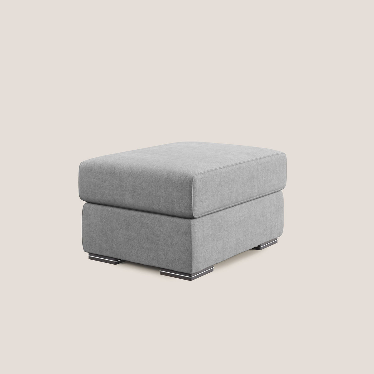 Sun pouf apribile contenitore in tessuto impermeabile T02 grigio chiaro - divitt.sbs