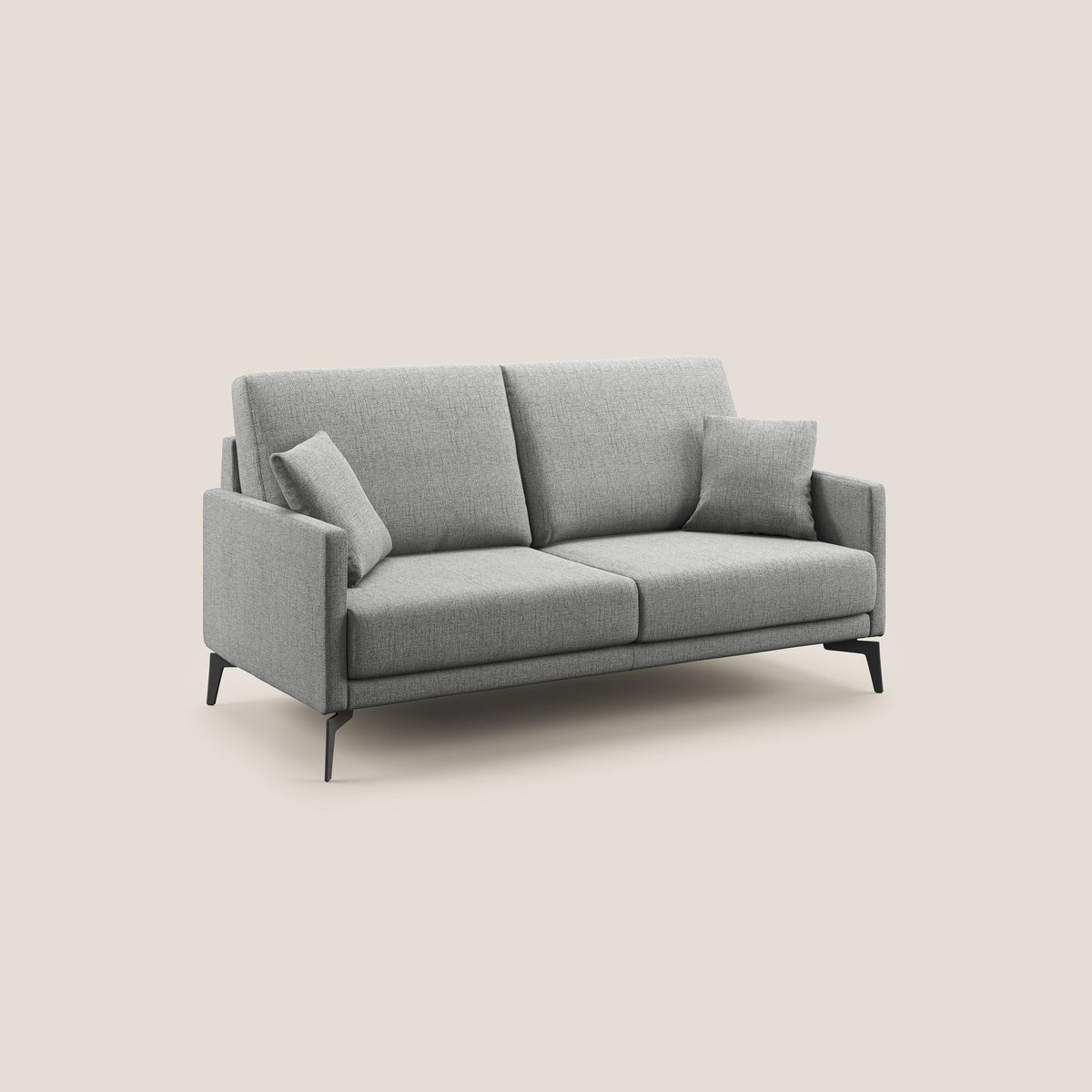 Saturno divano moderno in tessuto morbido impermeabile T03 grigio chiaro - divitt.sbs