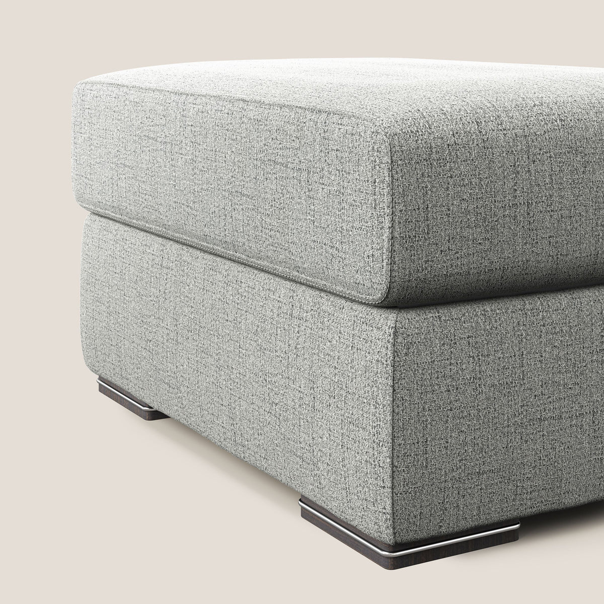 Sun pouf apribile contenitore in tessuto impermeabile fiammato T03 grigio chiaro - divitt.sbs