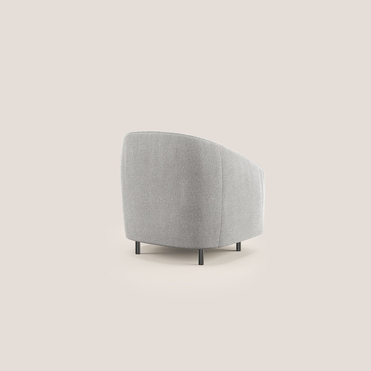 Pandora Poltroncina in morbido tessuto bouclé impermeabile T07 grigio - divitt.sbs