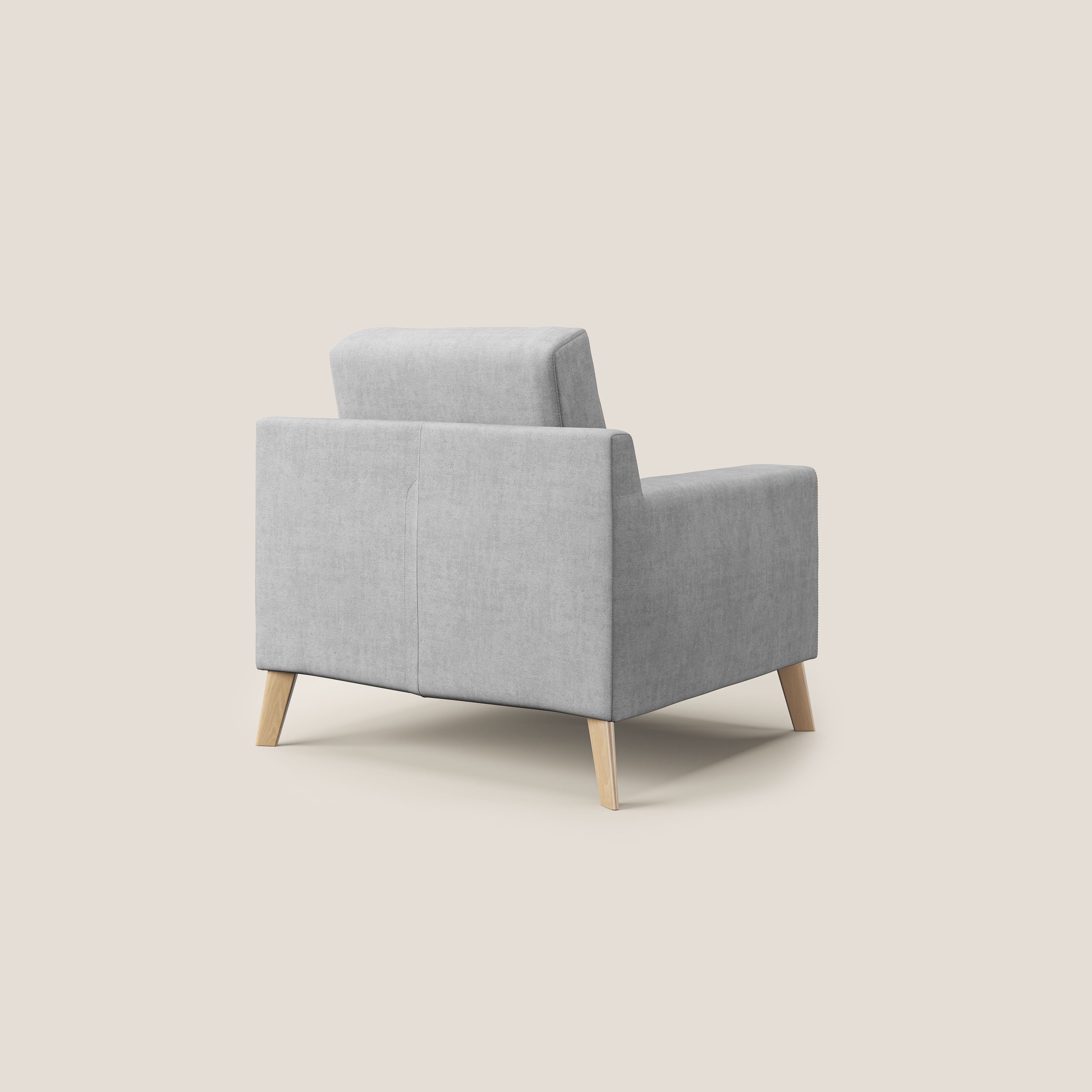 Danish poltroncina in tessuto morbido impermeabile T02 grigio chiaro - divitt.sbs