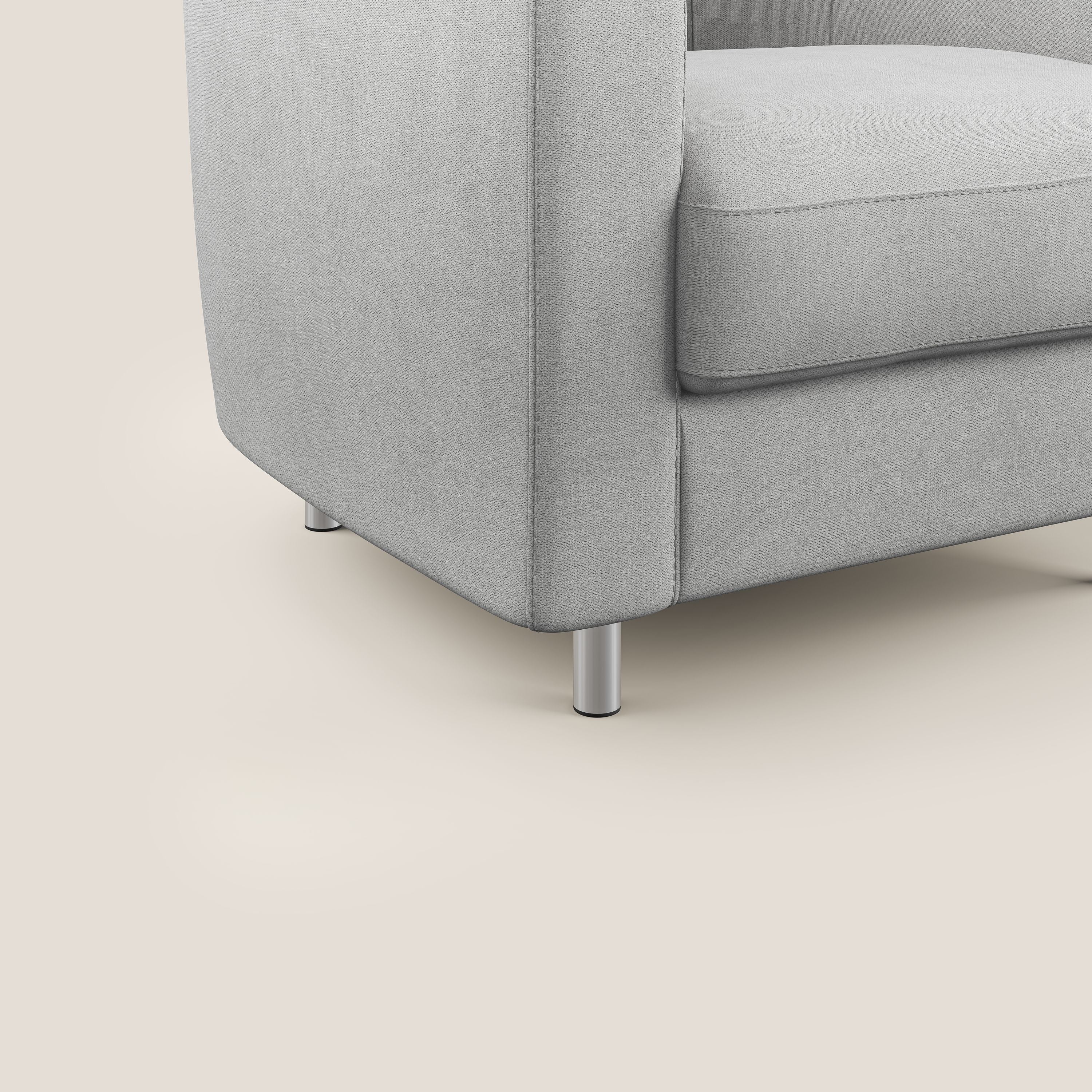 Sally Poltroncina in tessuto morbido impermeabile T02 grigio chiaro - divitt.sbs