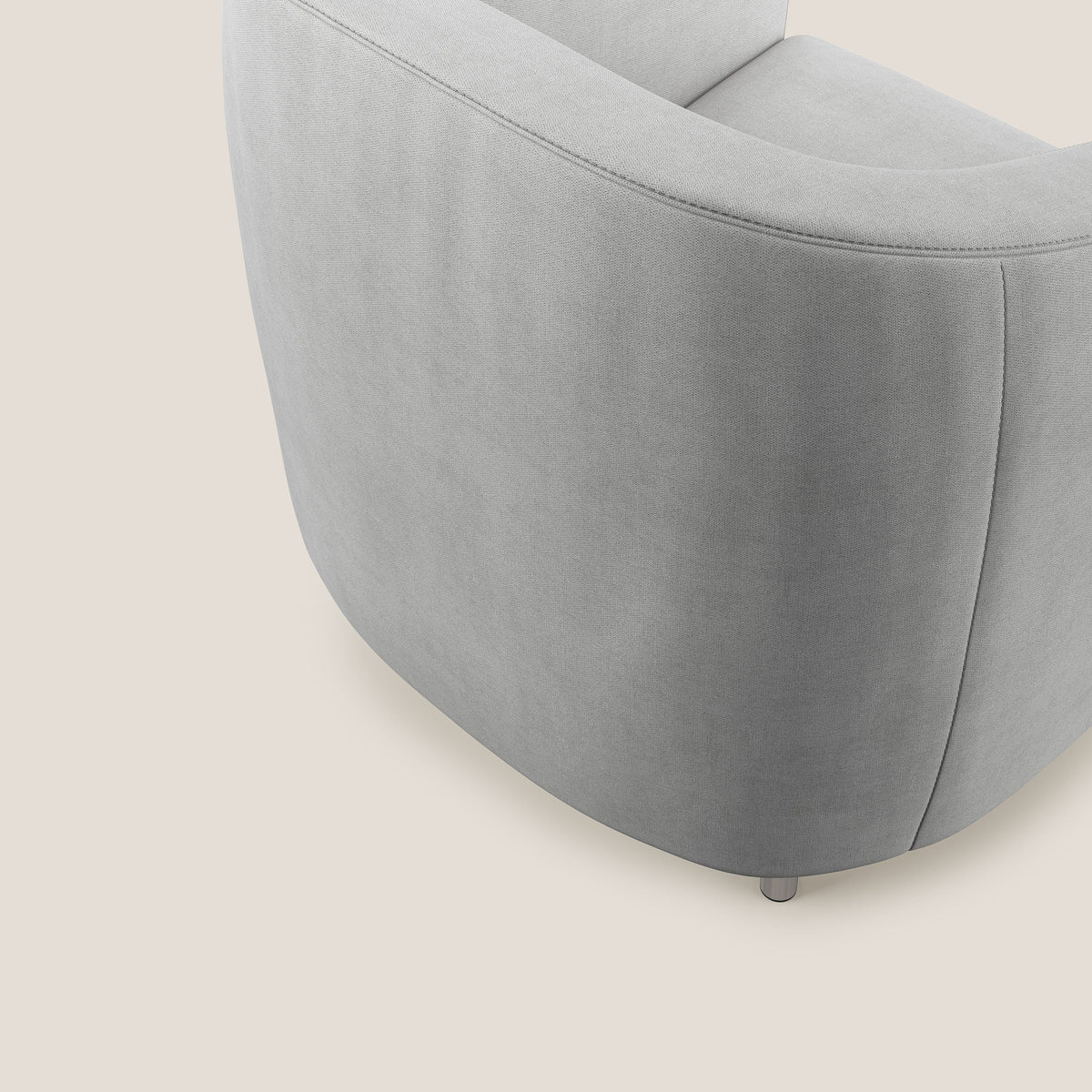 Sally Poltroncina in tessuto morbido impermeabile T02 grigio chiaro - divitt.sbs