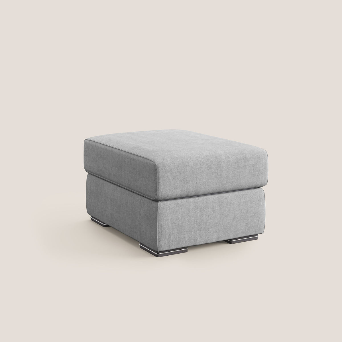 Sun pouf apribile contenitore in tessuto impermeabile T02 grigio chiaro - divitt.sbs
