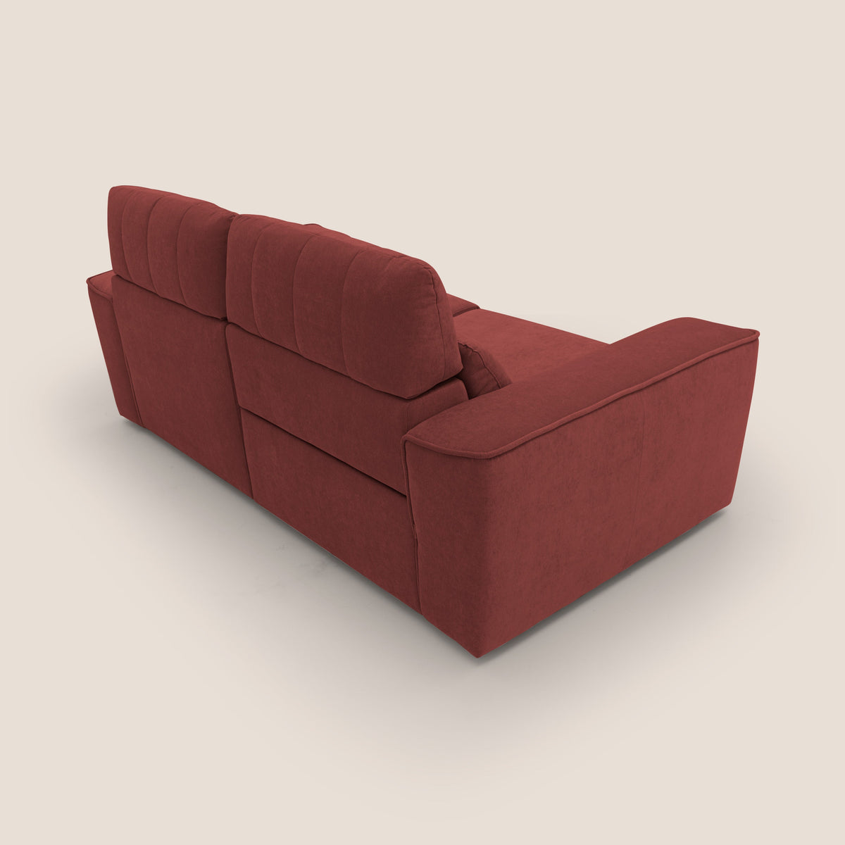 Clark Divano modulare con opzione relax elettrico in tessuto smacchiabile impermeabile T17 rosso - divitt.sbs